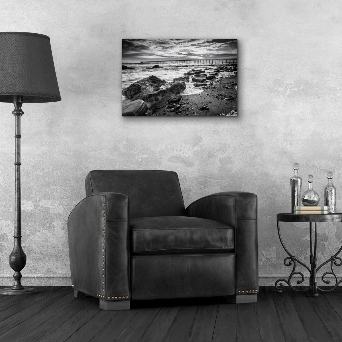 Bacara Dark by Chris Moyer - 24x16 acrylic wall art in a room