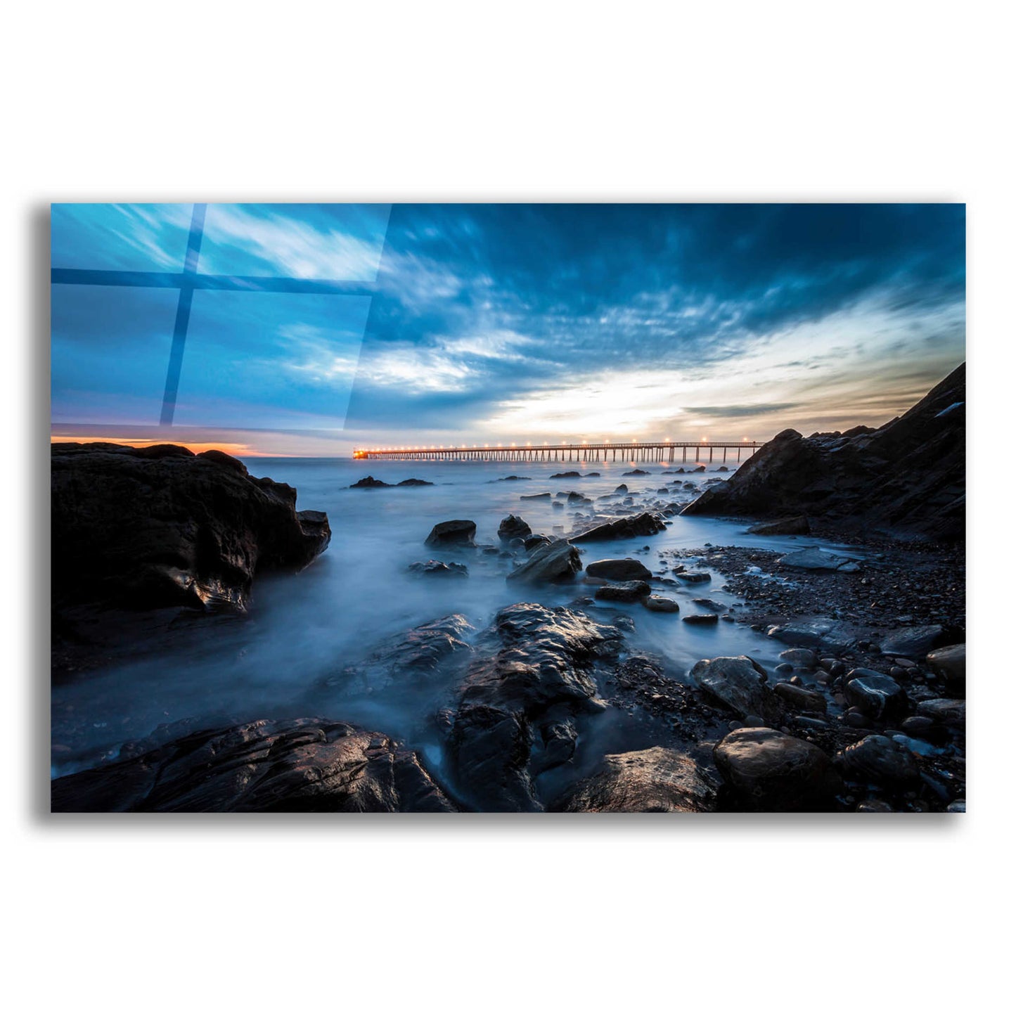 Epic Art 'Bacara Twilight' by Chris Moyer, Acrylic Glass Wall Art,16x12