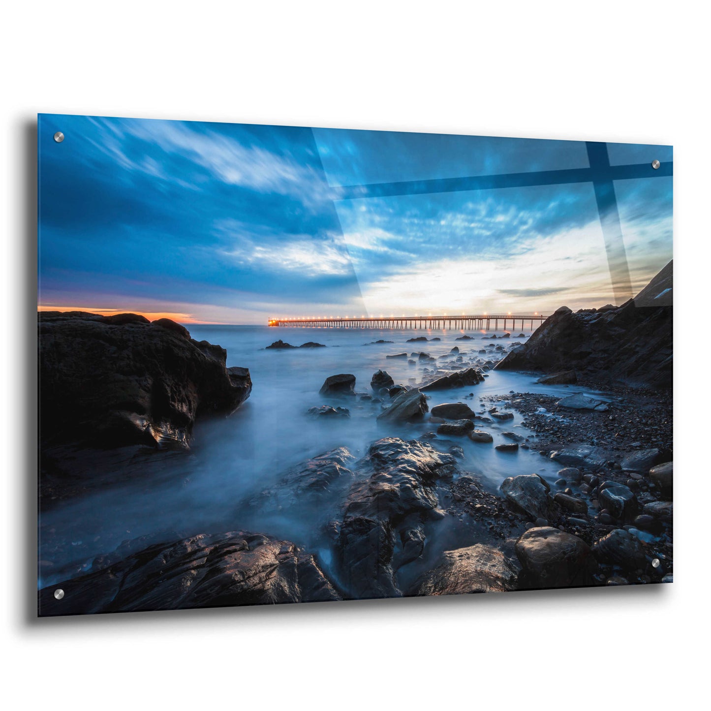 Epic Art 'Bacara Twilight' by Chris Moyer, Acrylic Glass Wall Art,36x24