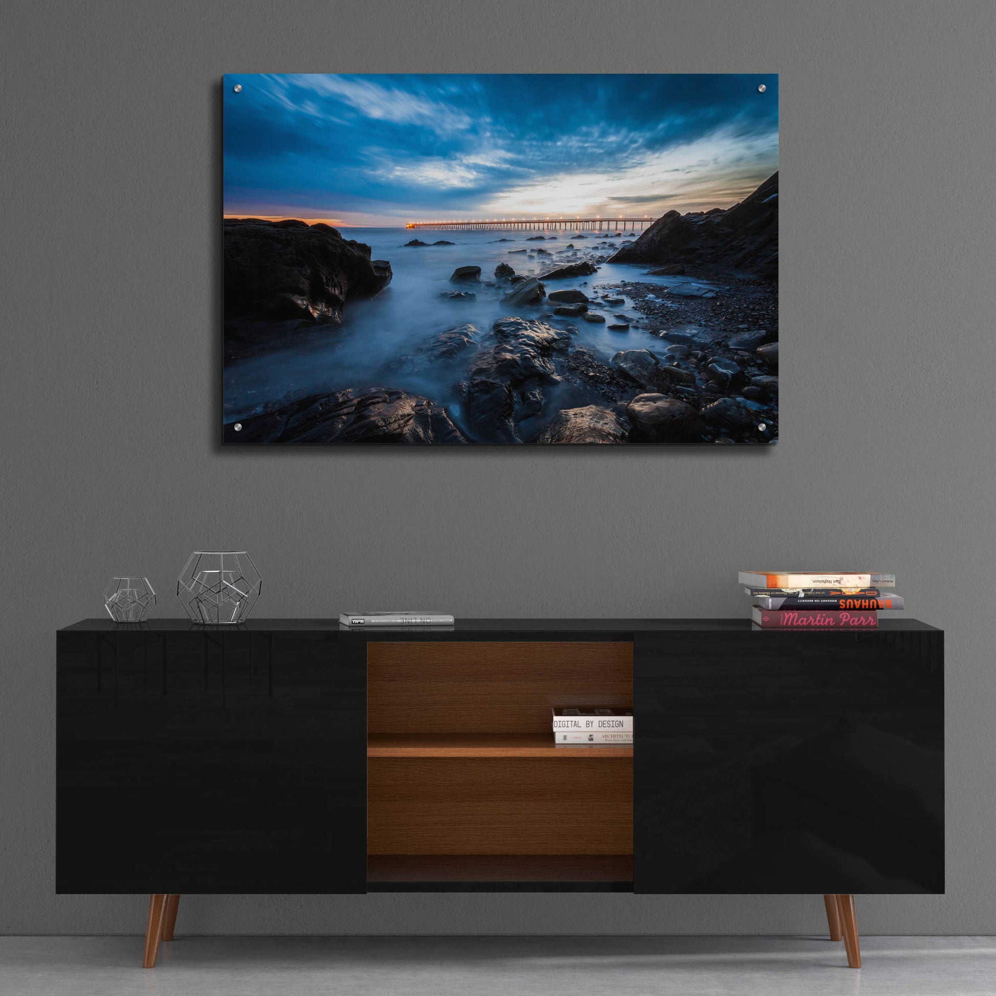 Epic Art 'Bacara Twilight' by Chris Moyer, Acrylic Glass Wall Art,36x24