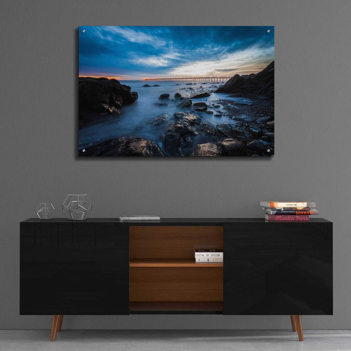 Bacara Twilight by Chris Moyer - 36x24 acrylic wall art in a room