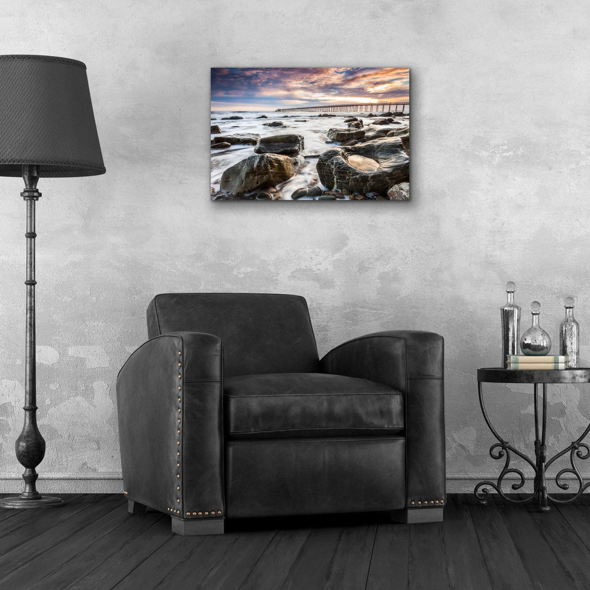 Goleta Shores by Chris Moyer - 24x16 acrylic wall art in a room