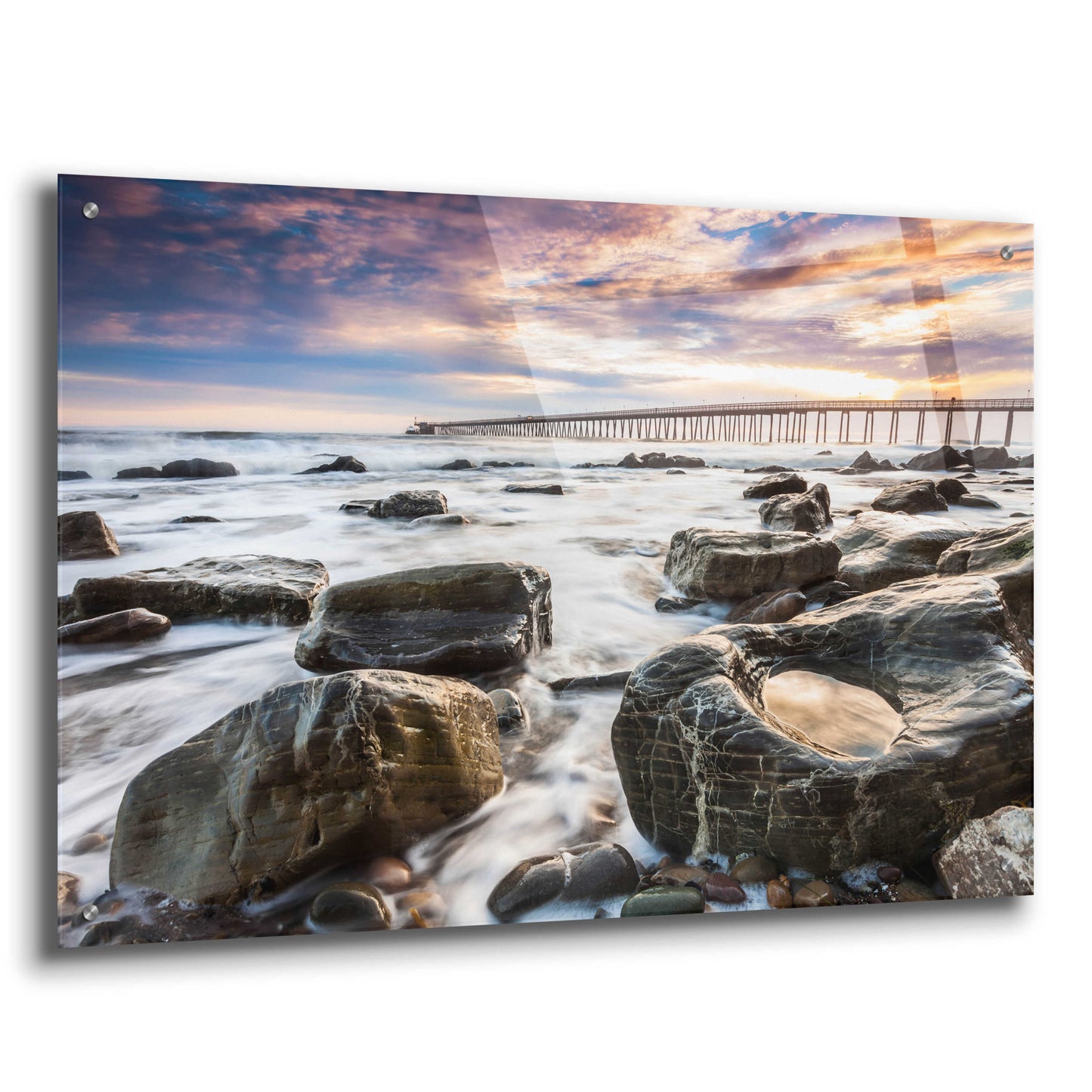 Epic Art 'Goleta Shores' by Chris Moyer, Acrylic Glass Wall Art,36x24