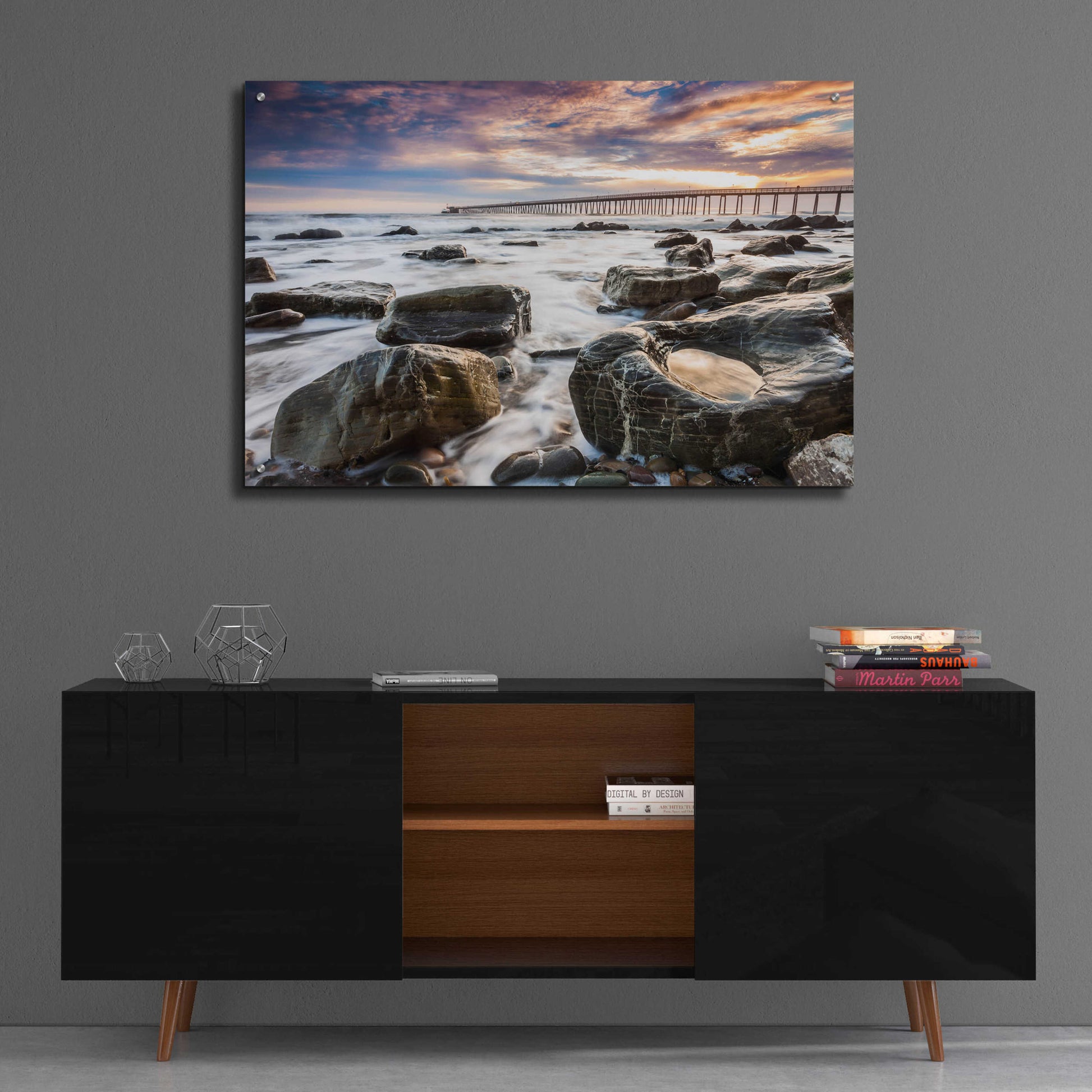 Epic Art 'Goleta Shores' by Chris Moyer, Acrylic Glass Wall Art,36x24