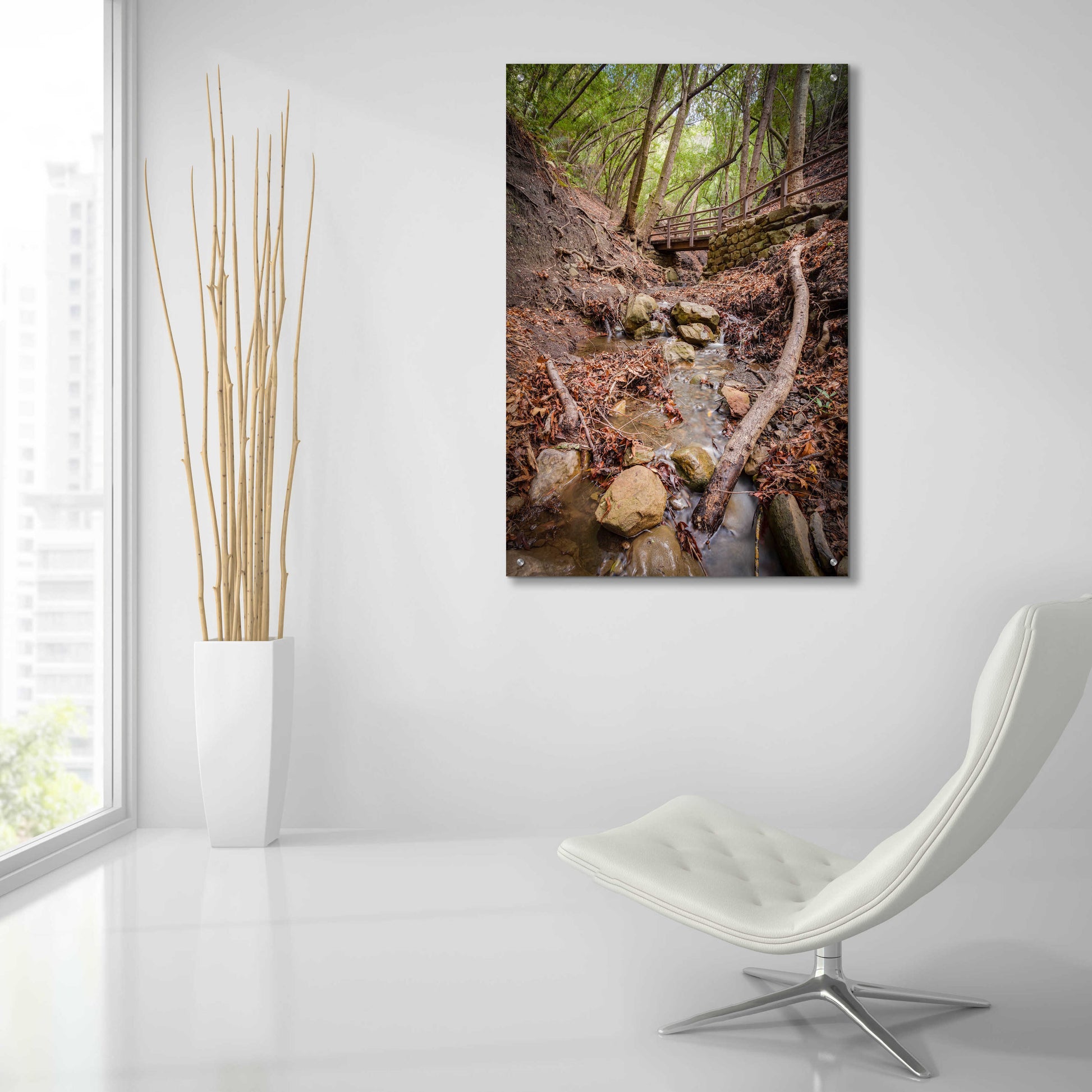 Epic Art 'Lower Nojoqui Falls' by Chris Moyer, Acrylic Glass Wall Art,24x36