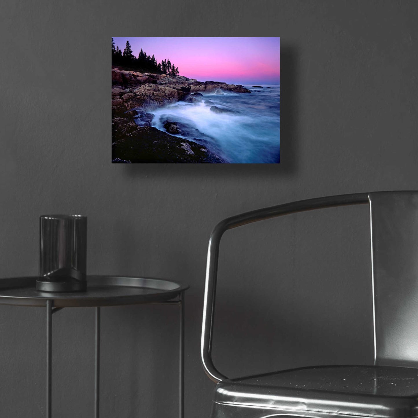 Epic Art 'Acadia Dusk' by Mike Jones, Acrylic Glass Wall Art,16x12