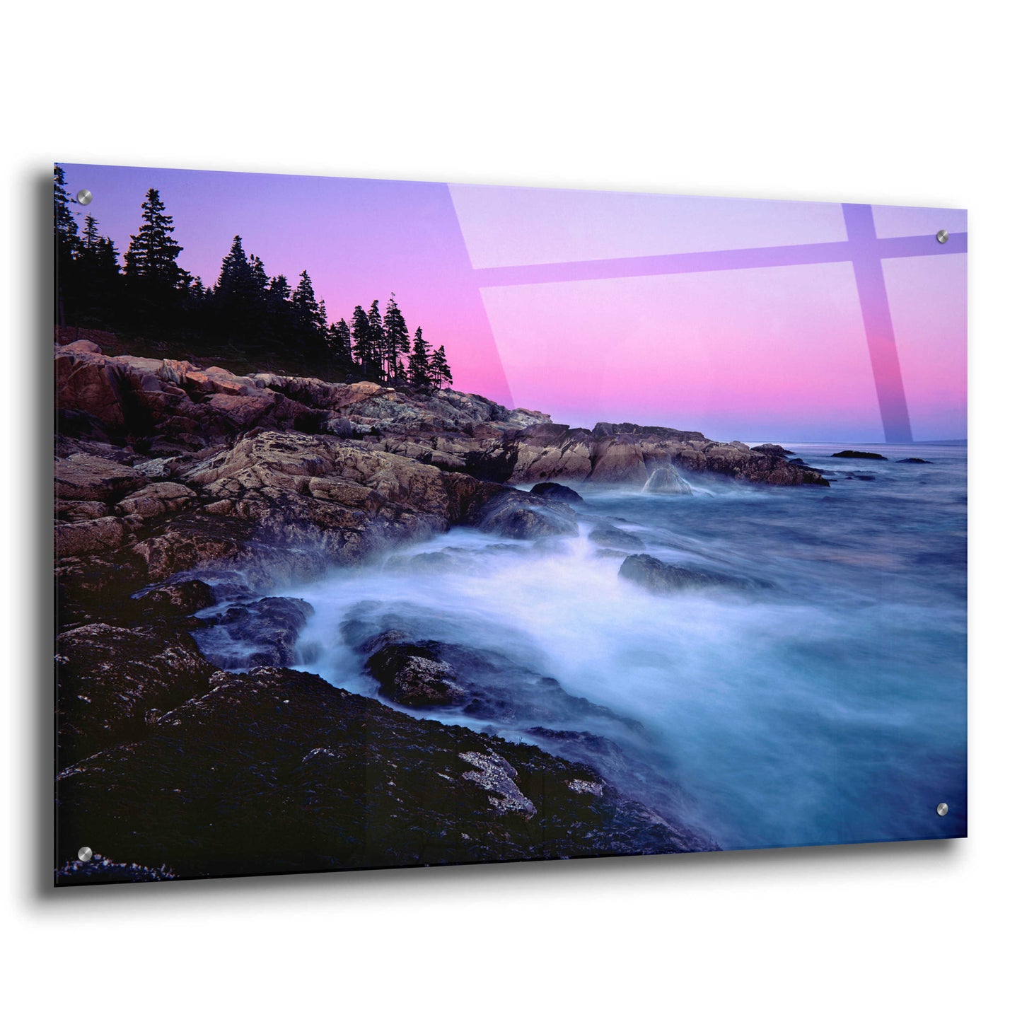 Epic Art 'Acadia Dusk' by Mike Jones, Acrylic Glass Wall Art,36x24