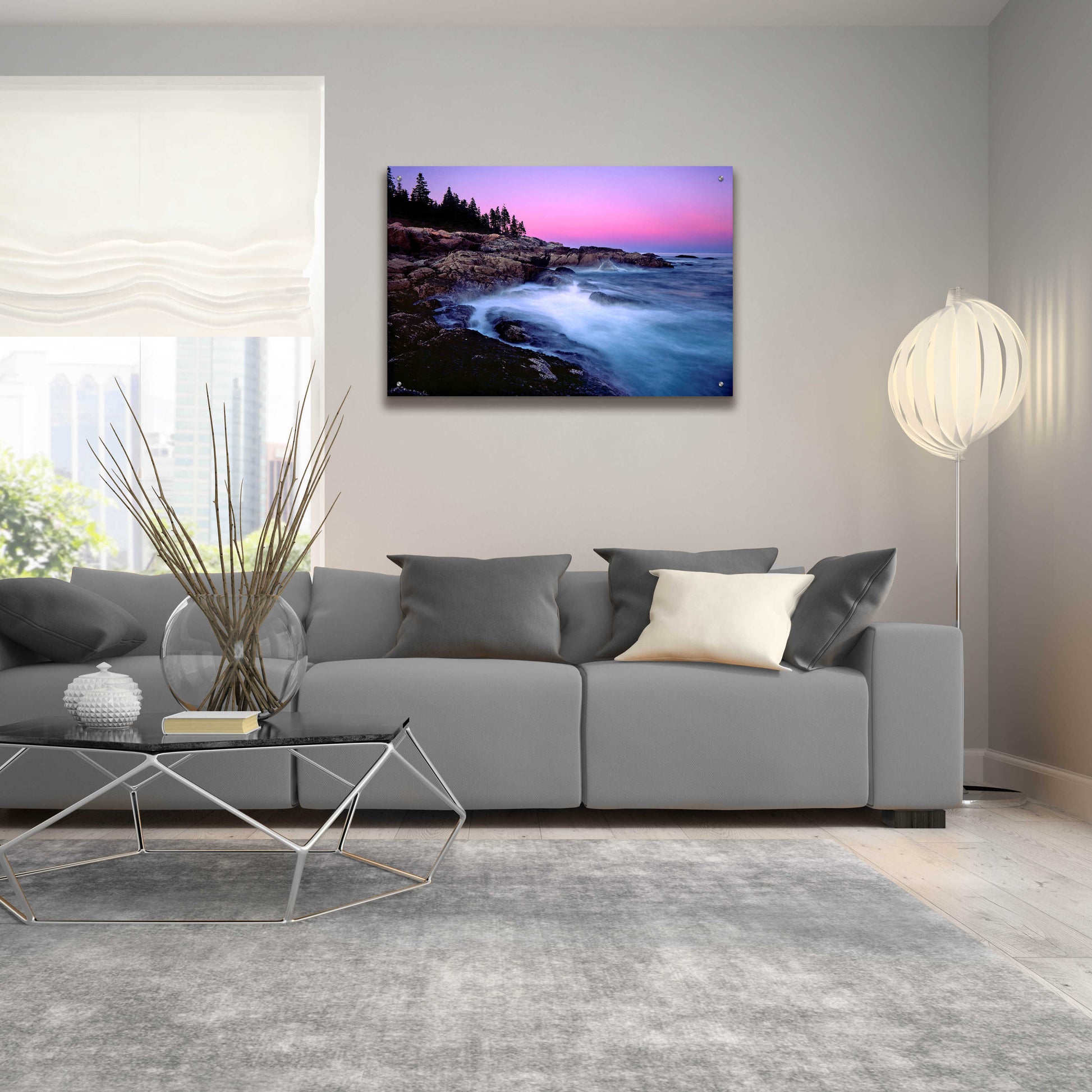 Epic Art 'Acadia Dusk' by Mike Jones, Acrylic Glass Wall Art,36x24