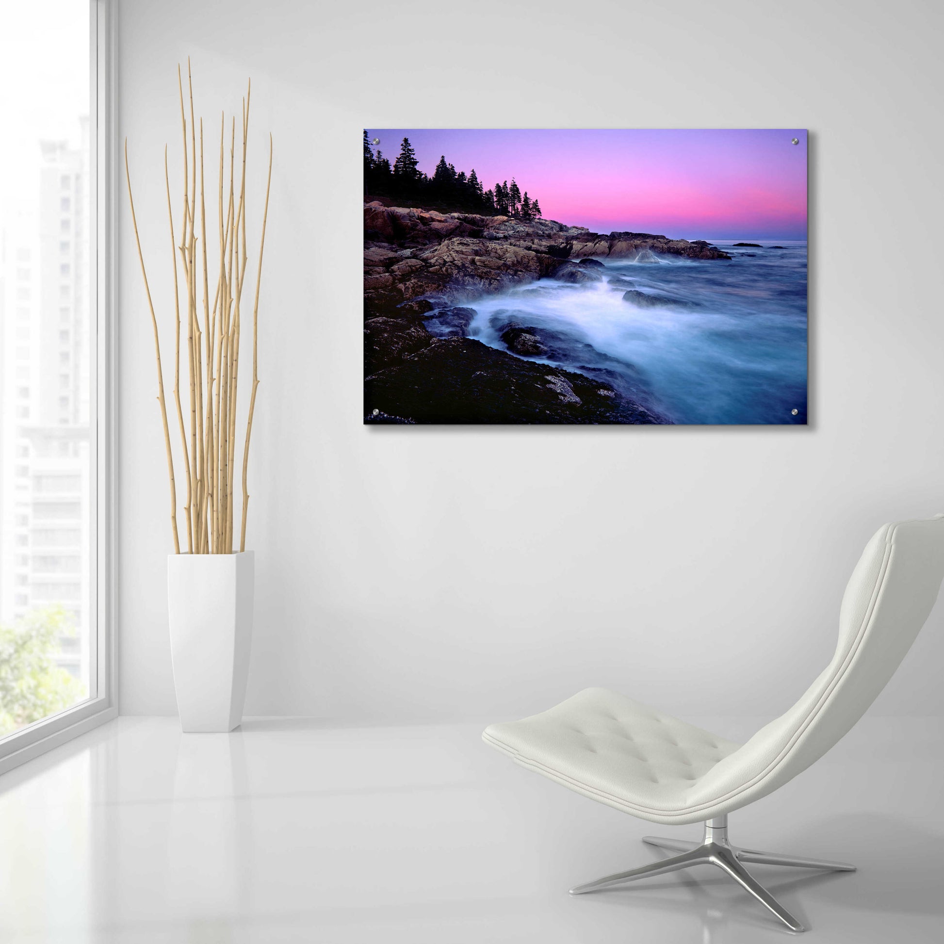 Epic Art 'Acadia Dusk' by Mike Jones, Acrylic Glass Wall Art,36x24