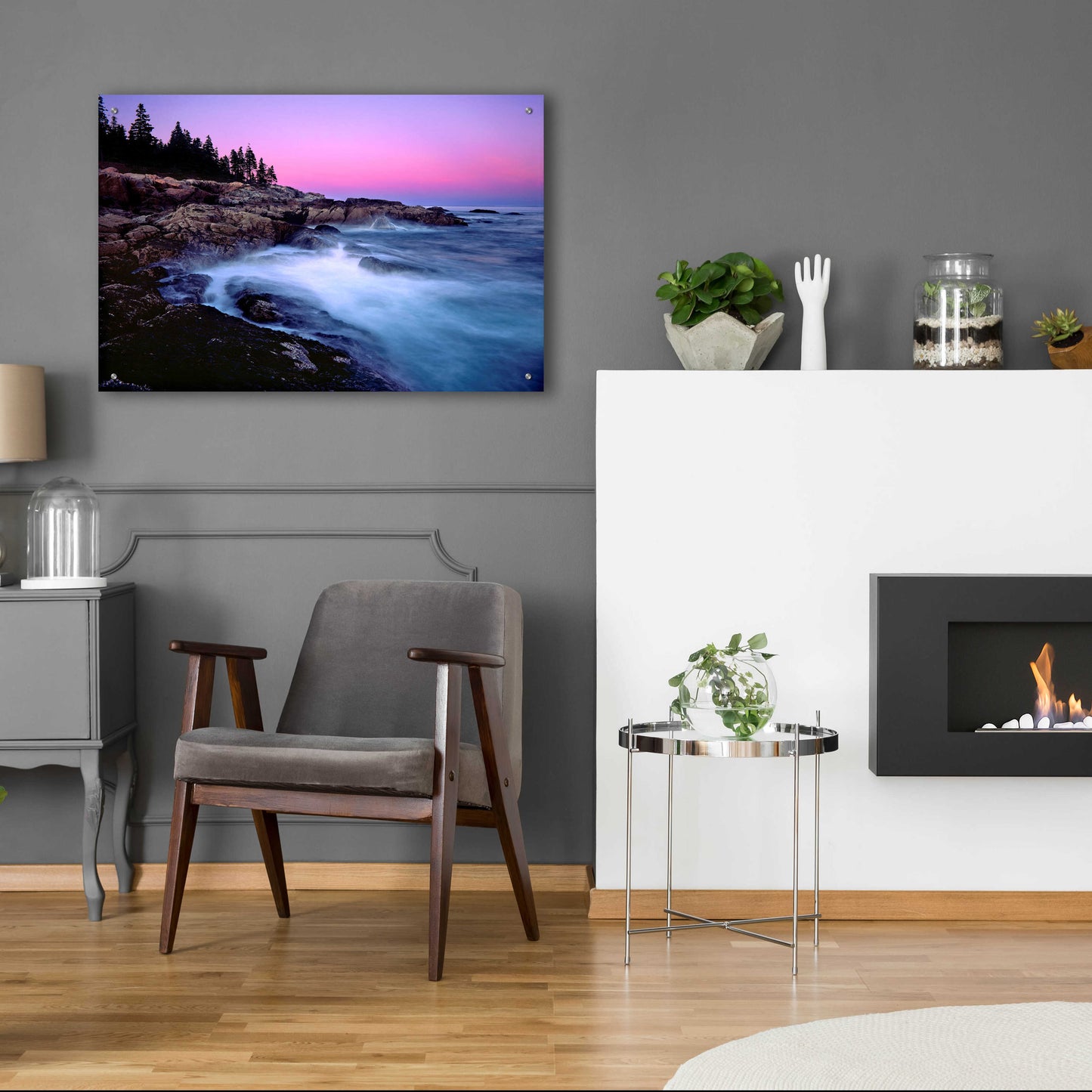 Epic Art 'Acadia Dusk' by Mike Jones, Acrylic Glass Wall Art,36x24