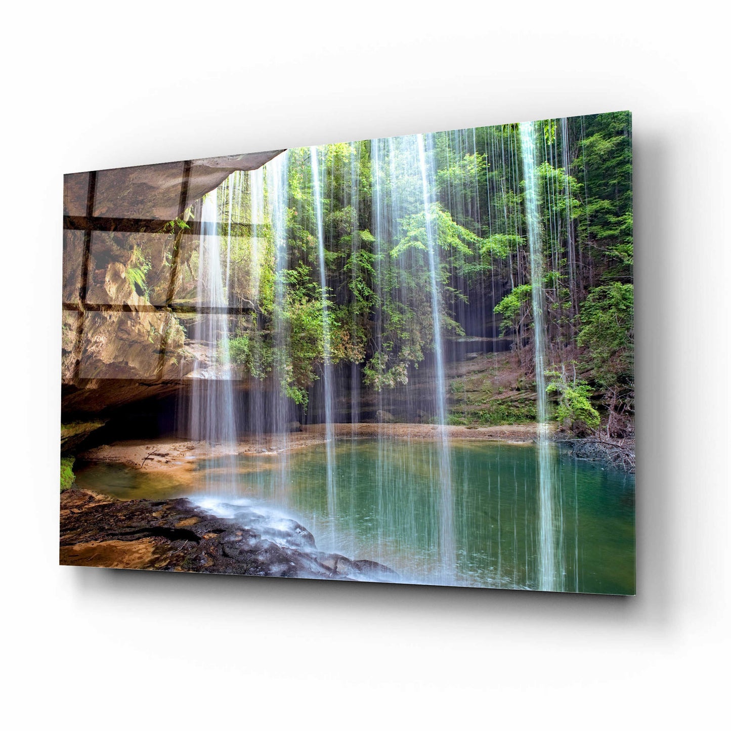 Epic Art 'Alabama Caney Creek Veil' by Mike Jones, Acrylic Glass Wall Art,16x12