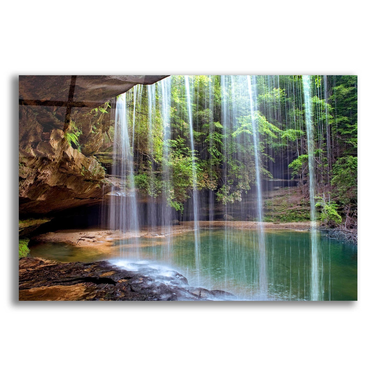 Epic Art 'Alabama Caney Creek Veil' by Mike Jones, Acrylic Glass Wall Art,16x12