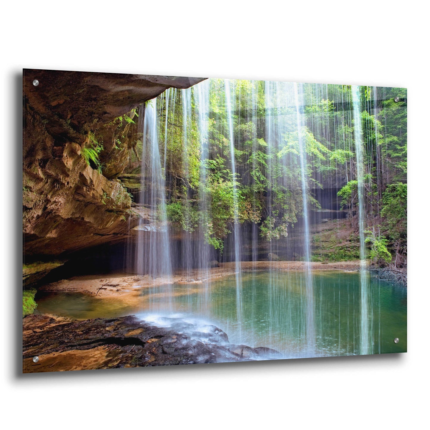 Epic Art 'Alabama Caney Creek Veil' by Mike Jones, Acrylic Glass Wall Art,36x24