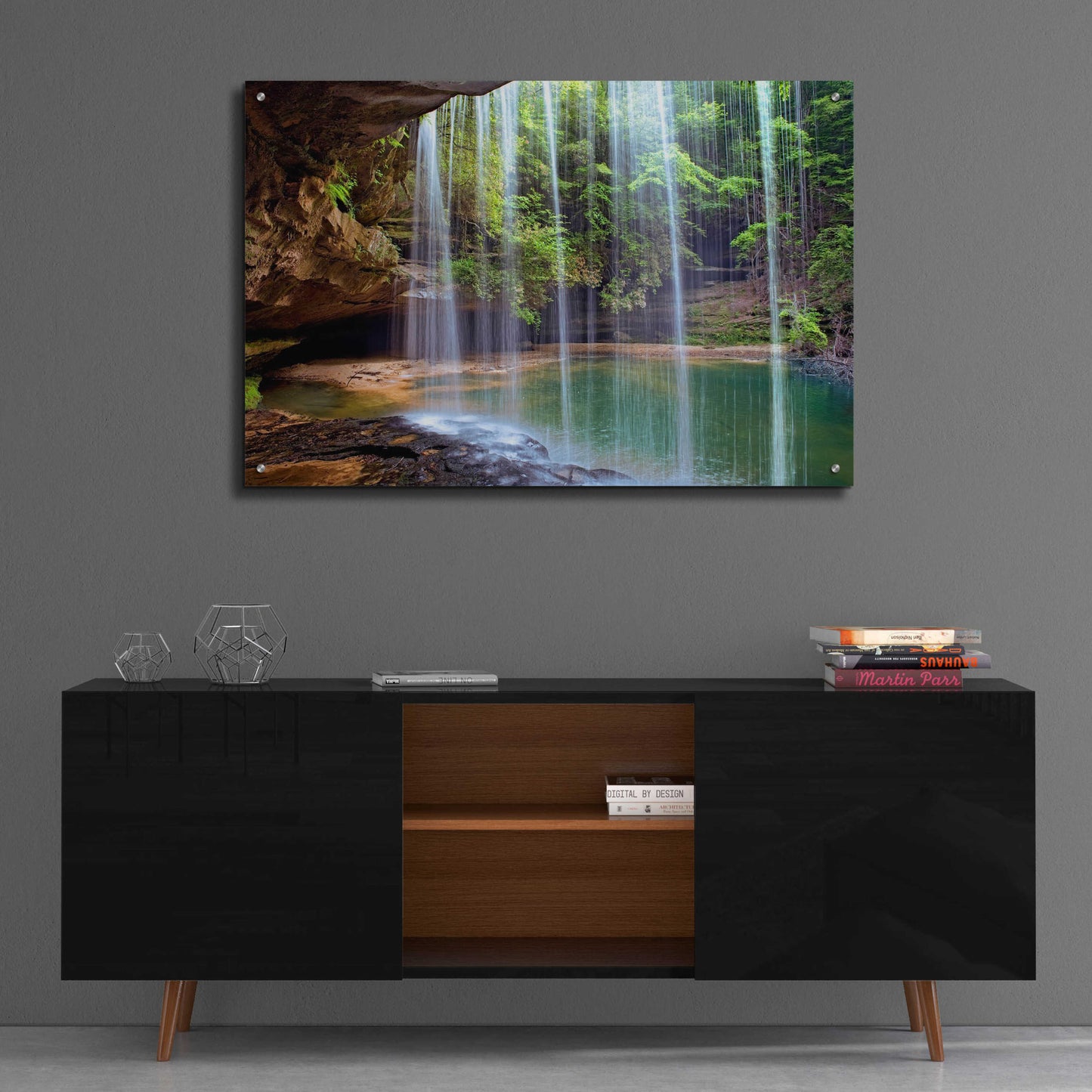 Epic Art 'Alabama Caney Creek Veil' by Mike Jones, Acrylic Glass Wall Art,36x24