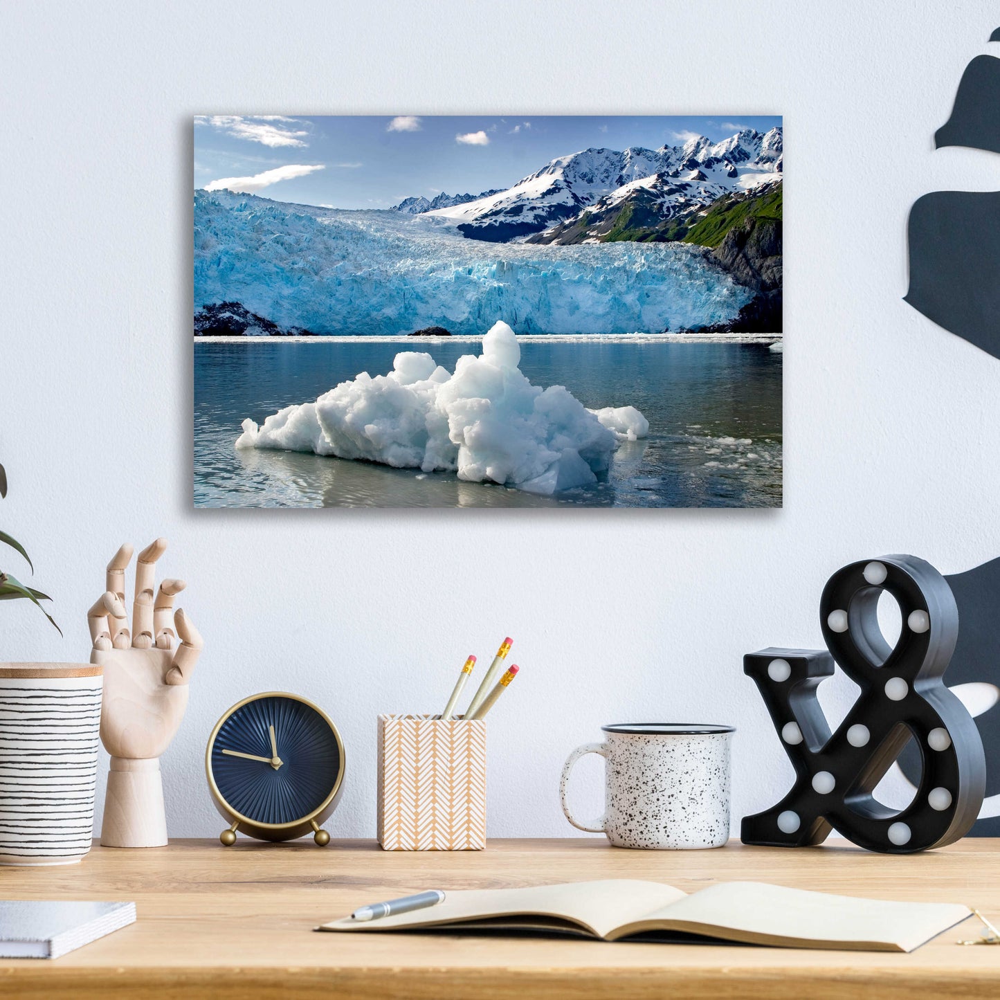 Epic Art 'Iceburg' by Mike Jones, Acrylic Glass Wall Art,16x12