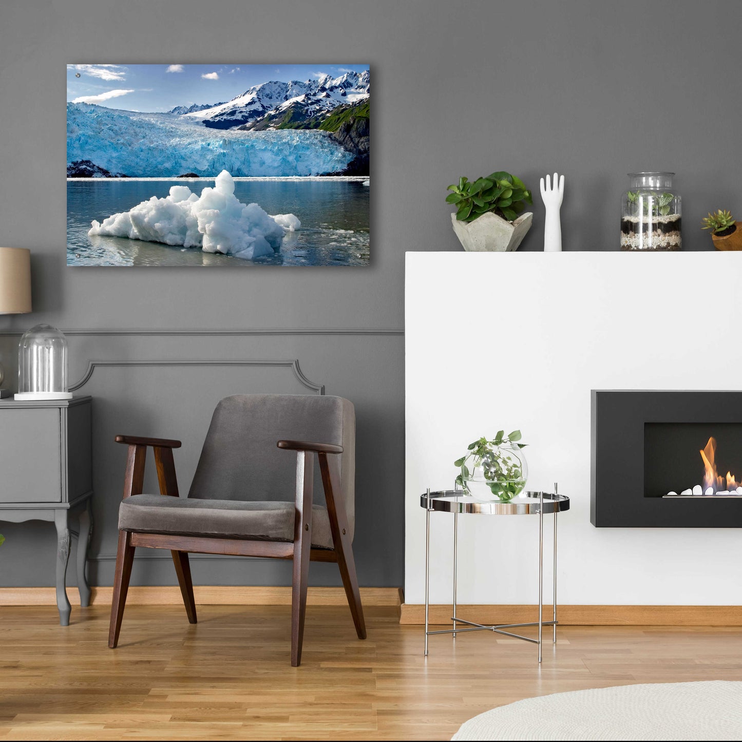 Epic Art 'Iceburg' by Mike Jones, Acrylic Glass Wall Art,36x24