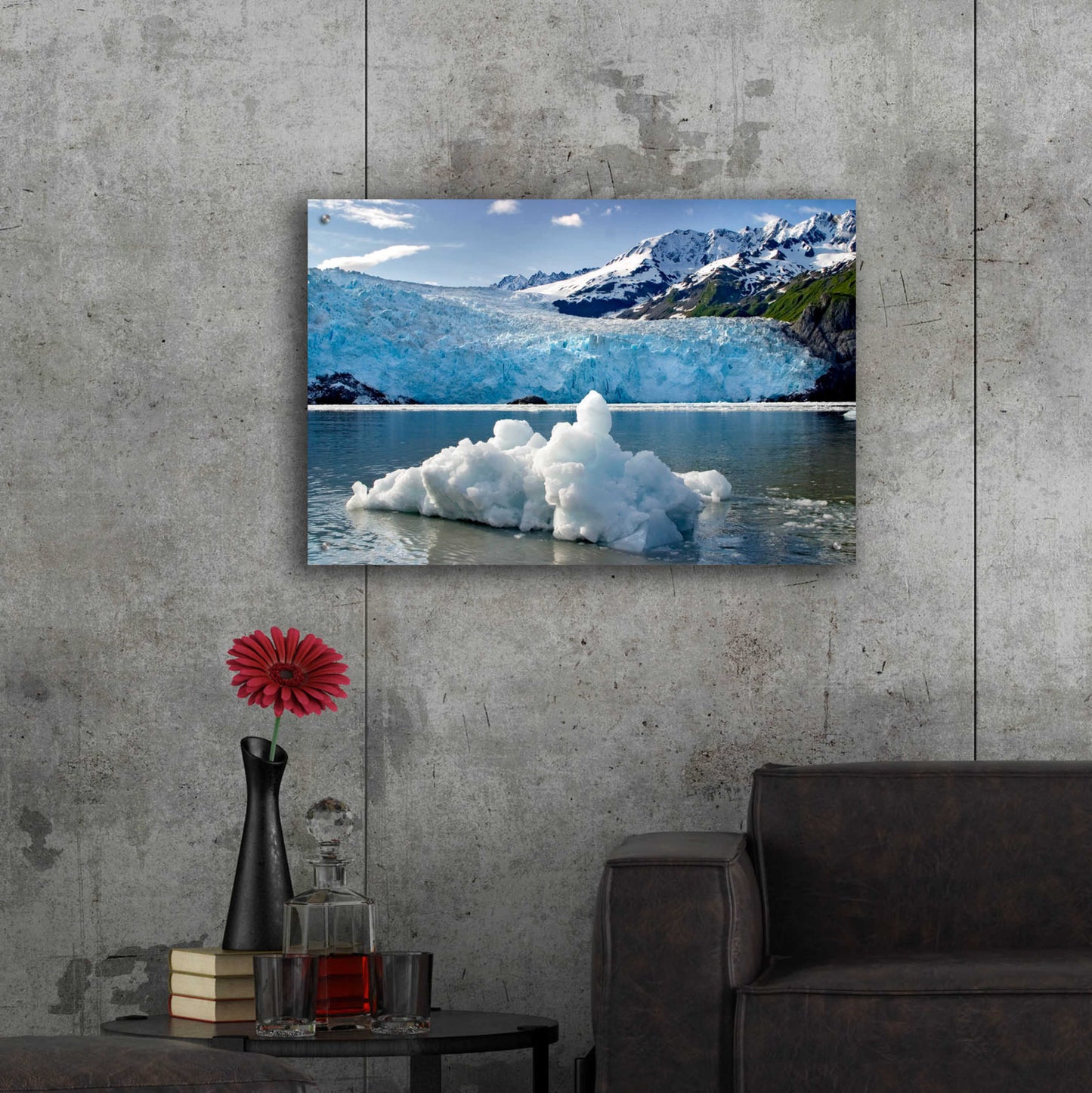 Epic Art 'Iceburg' by Mike Jones, Acrylic Glass Wall Art,36x24