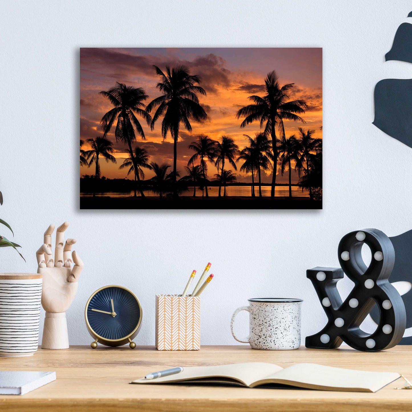 Epic Art 'Marathon Key Sunset' by Mike Jones, Acrylic Glass Wall Art,16x12