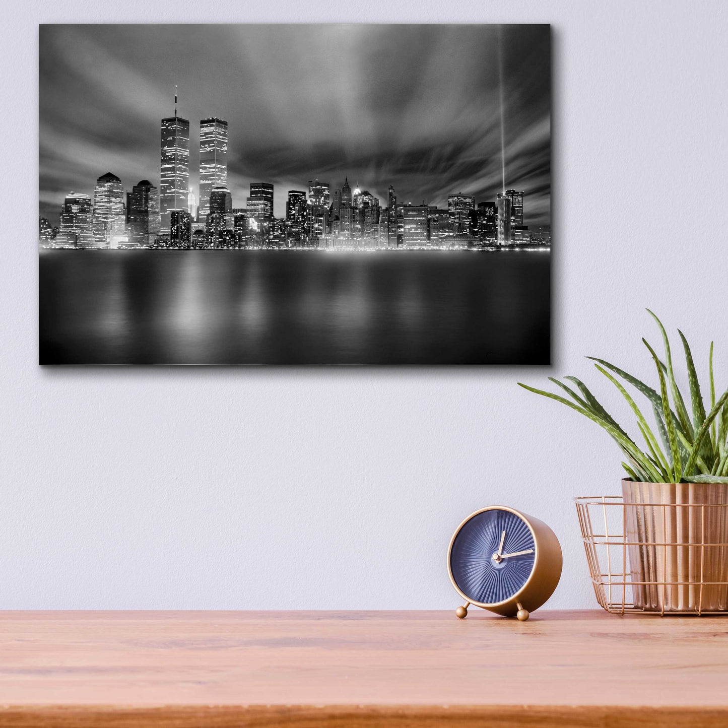 Epic Art 'NYC WTC Skyline' by Mike Jones, Acrylic Glass Wall Art,16x12