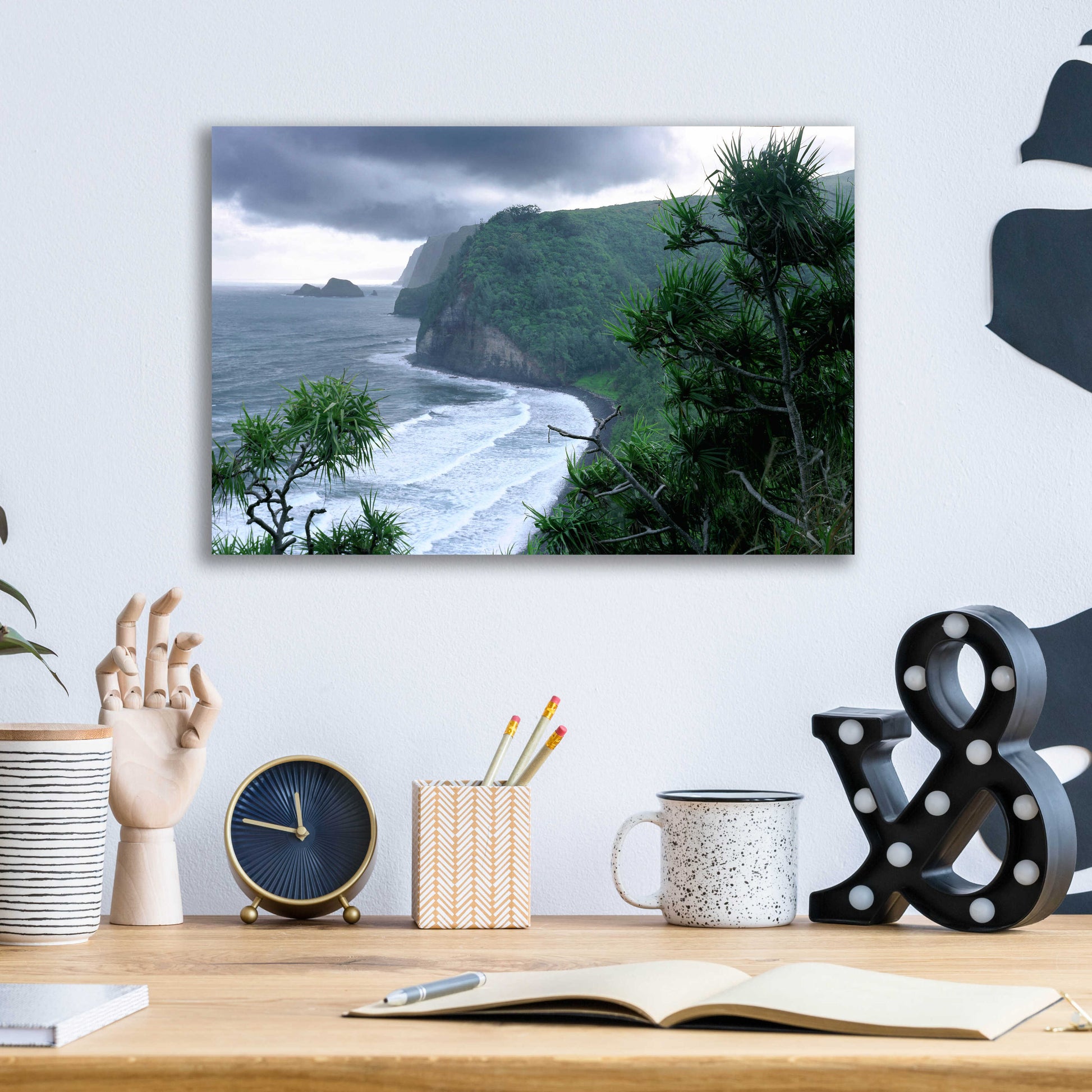 Epic Art 'Pololu Valley' by Mike Jones, Acrylic Glass Wall Art,16x12