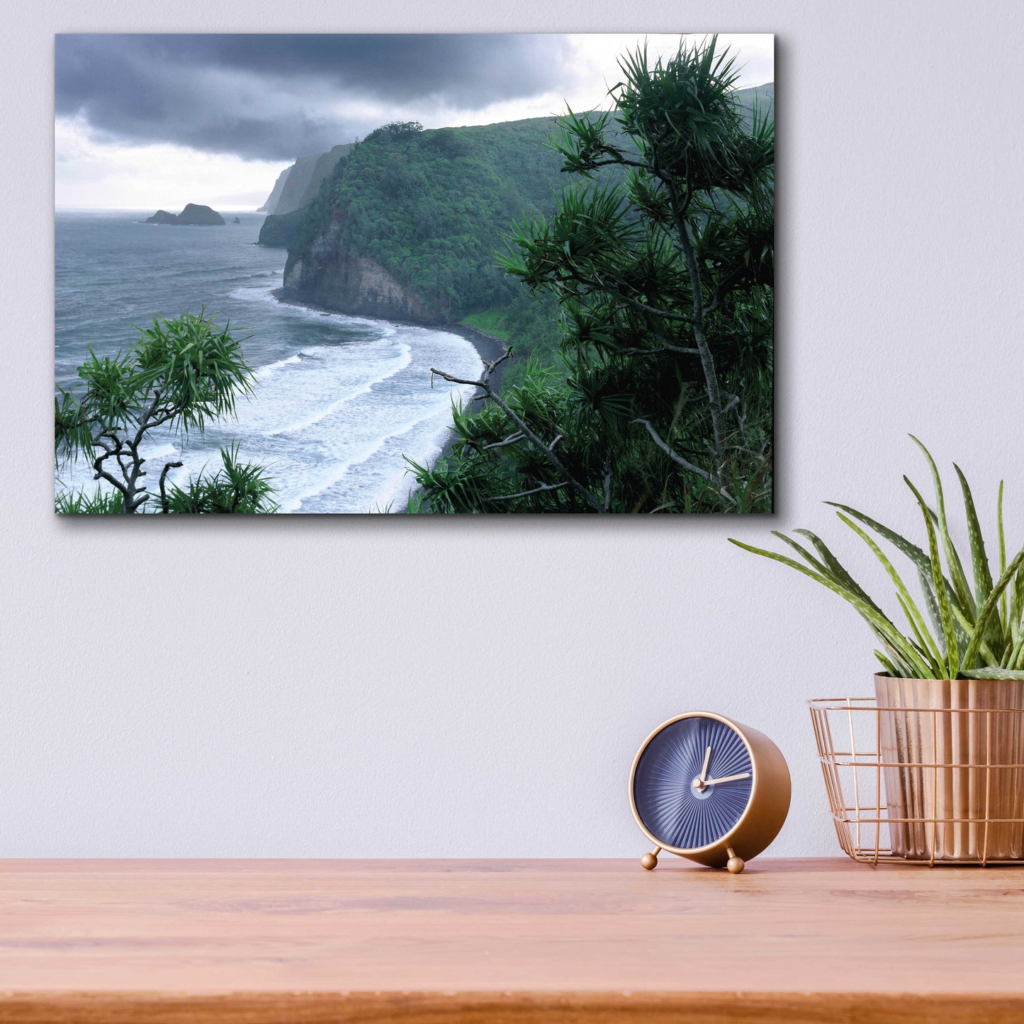 Epic Art 'Pololu Valley' by Mike Jones, Acrylic Glass Wall Art,16x12