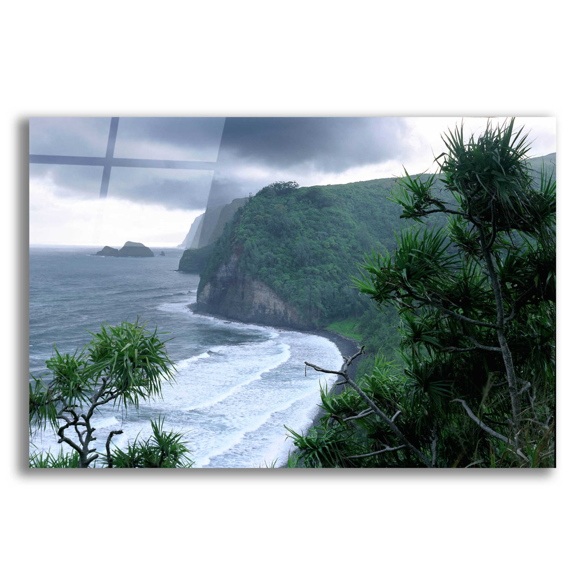 Epic Art 'Pololu Valley' by Mike Jones, Acrylic Glass Wall Art,16x12