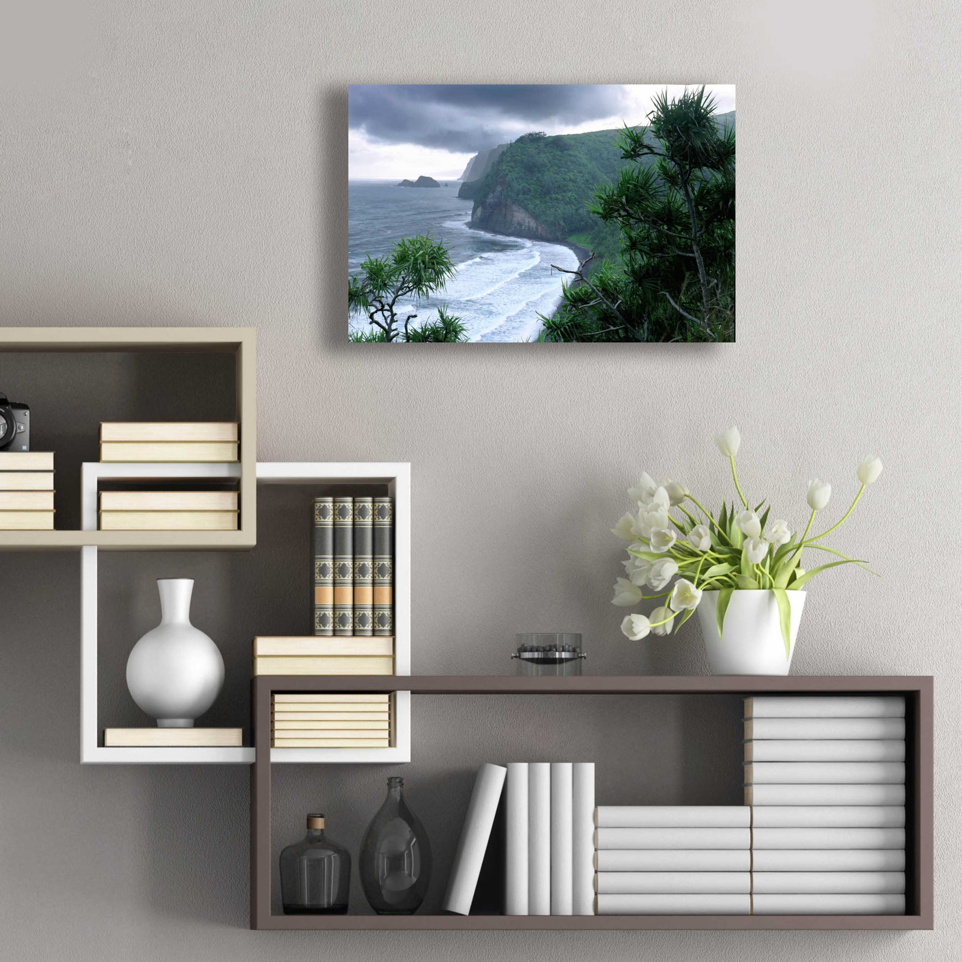 Epic Art 'Pololu Valley' by Mike Jones, Acrylic Glass Wall Art,24x16