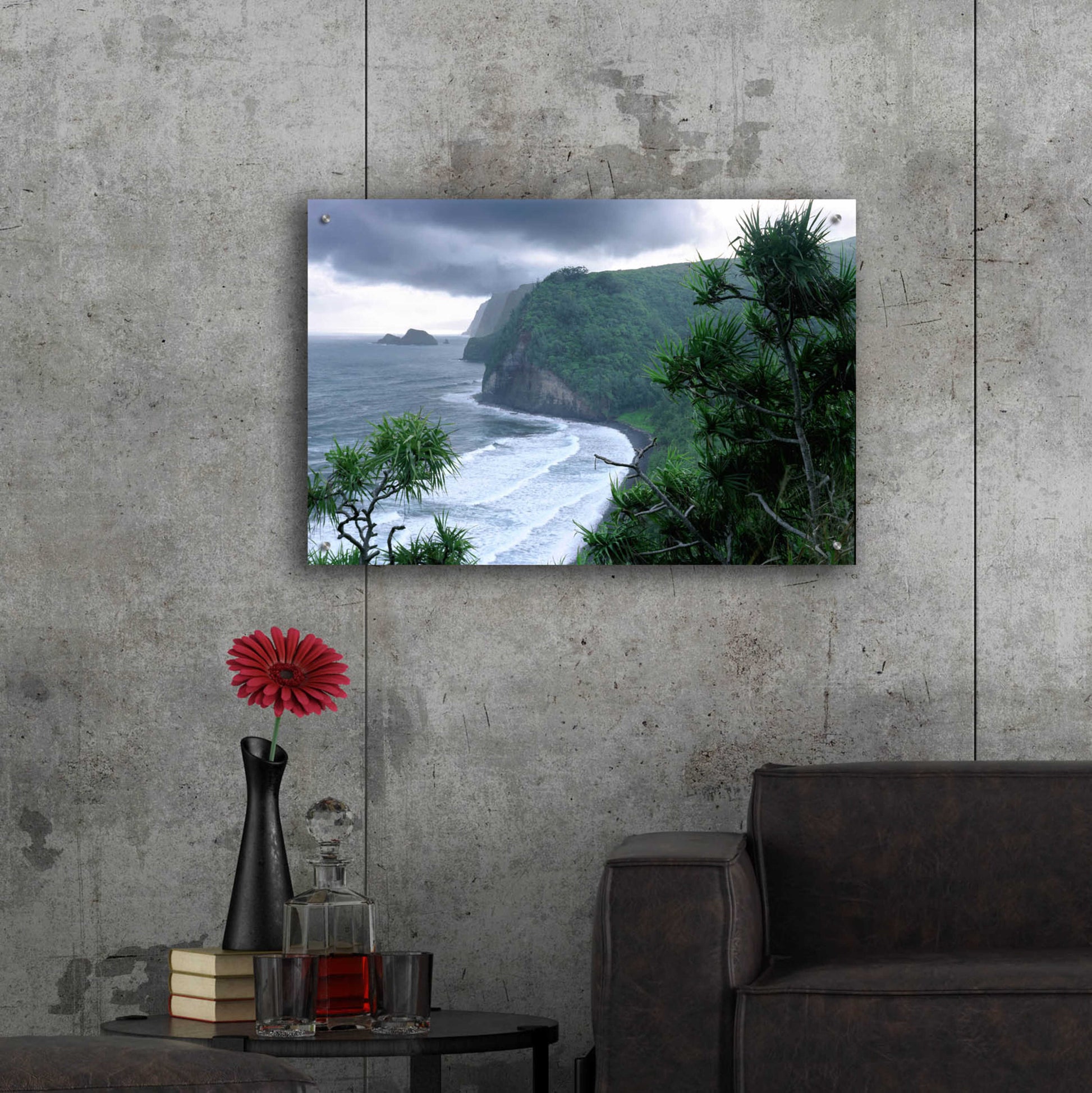 Epic Art 'Pololu Valley' by Mike Jones, Acrylic Glass Wall Art,36x24