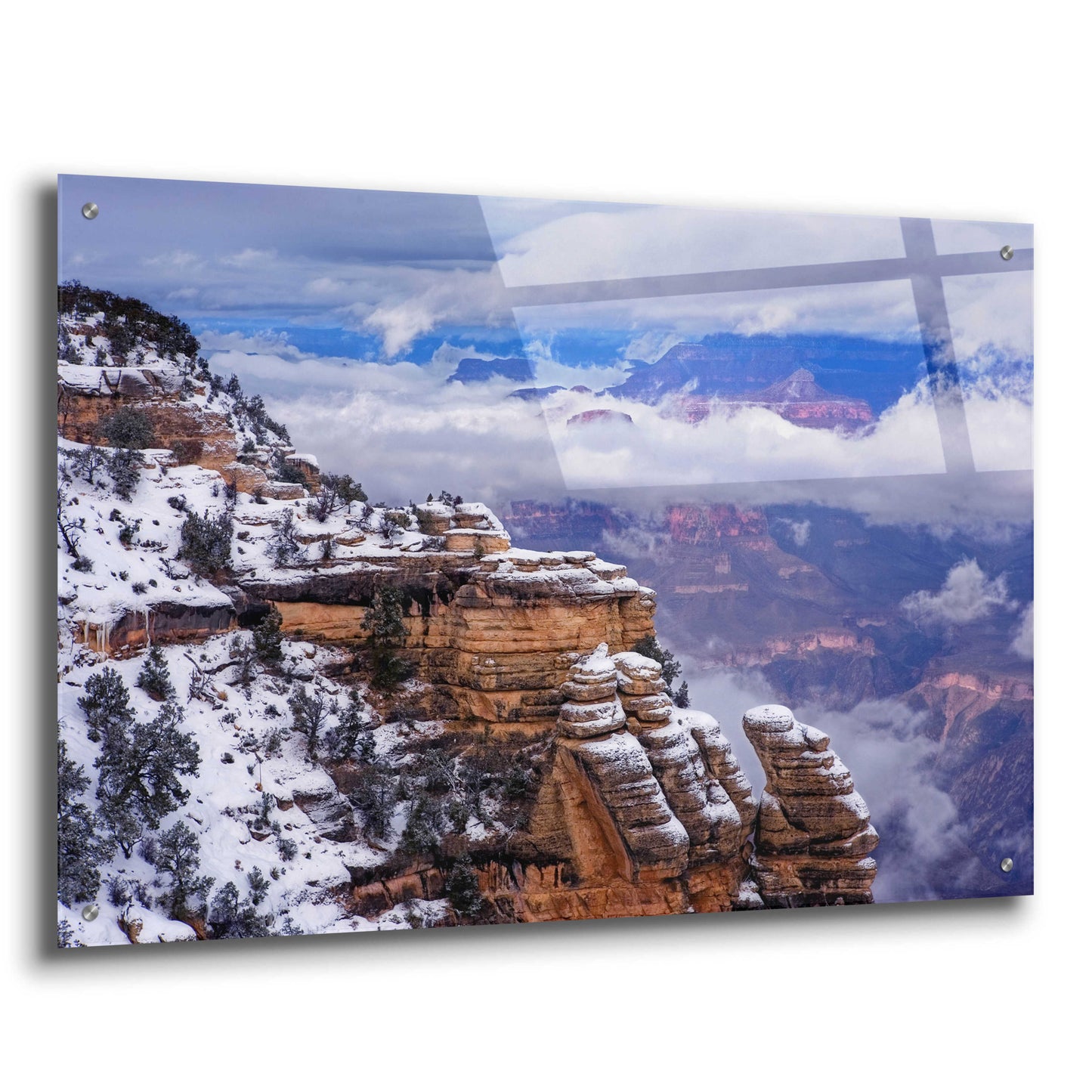 Epic Art 'Storm Clouds Mather Point' by Mike Jones, Acrylic Glass Wall Art,36x24