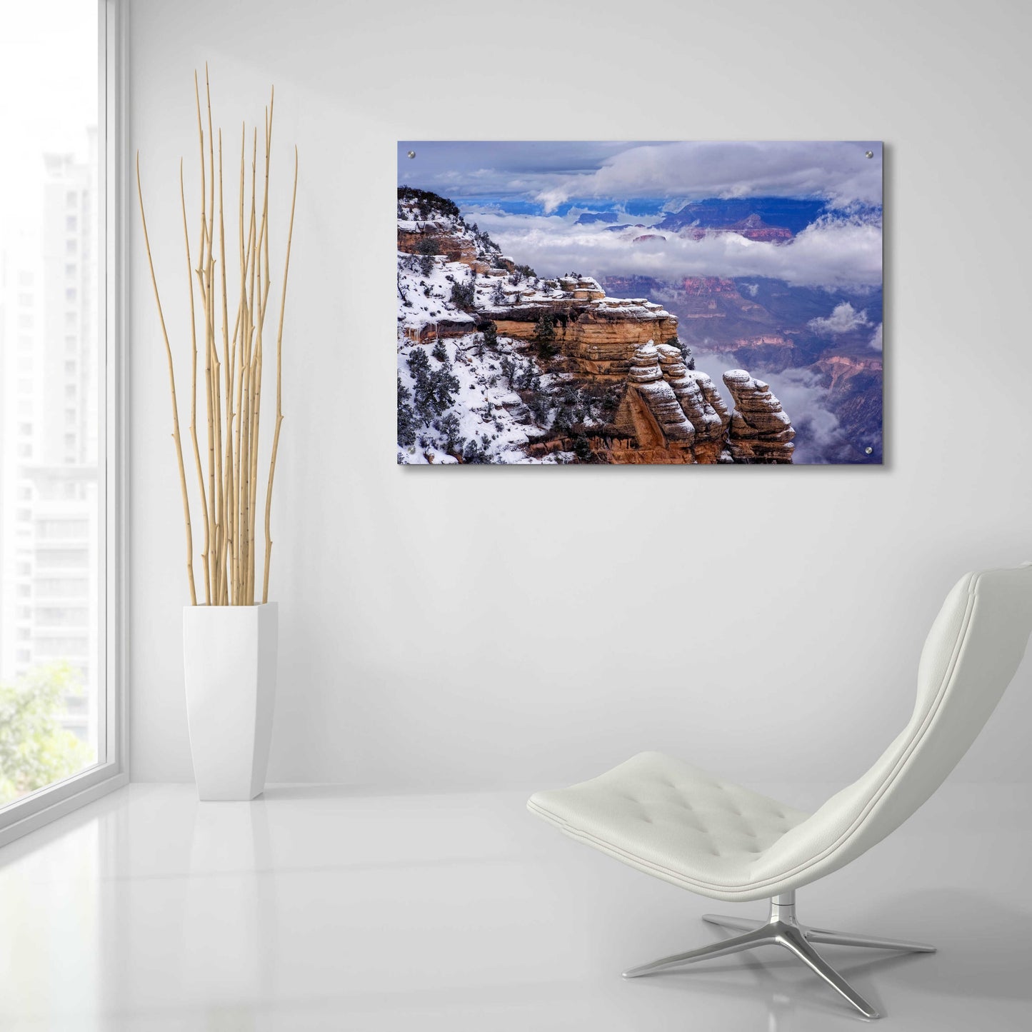 Epic Art 'Storm Clouds Mather Point' by Mike Jones, Acrylic Glass Wall Art,36x24