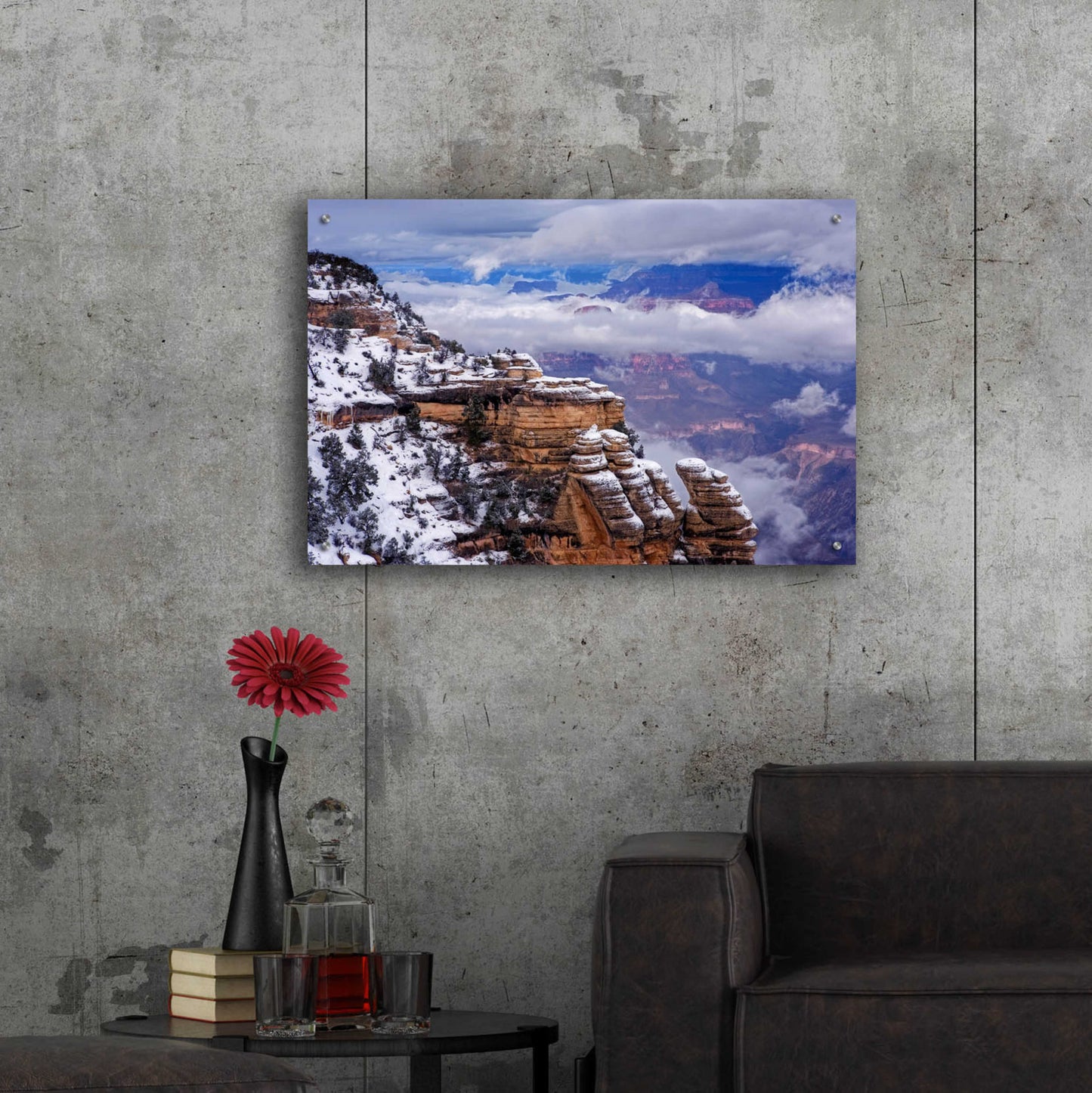 Epic Art 'Storm Clouds Mather Point' by Mike Jones, Acrylic Glass Wall Art,36x24