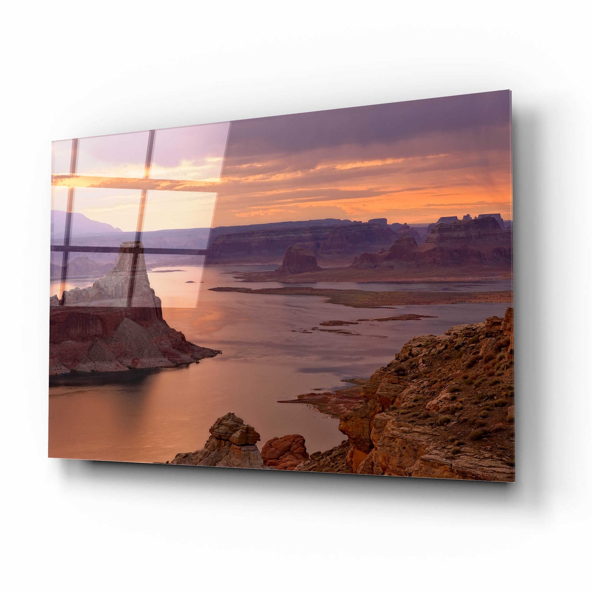 Epic Art 'Alstrom Point Sunrise' by Mike Jones, Acrylic Glass Wall Art,16x12