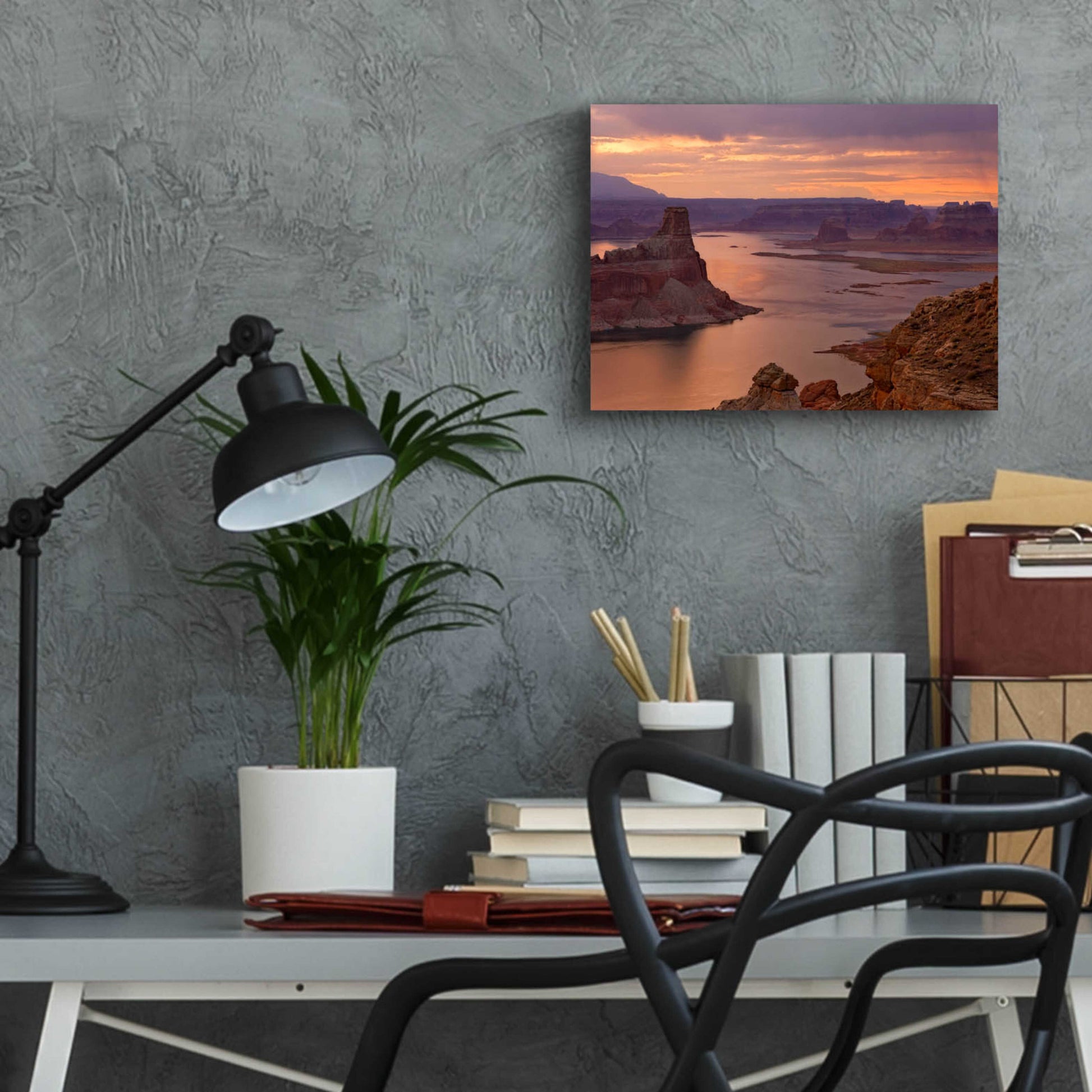 Epic Art 'Alstrom Point Sunrise' by Mike Jones, Acrylic Glass Wall Art,16x12