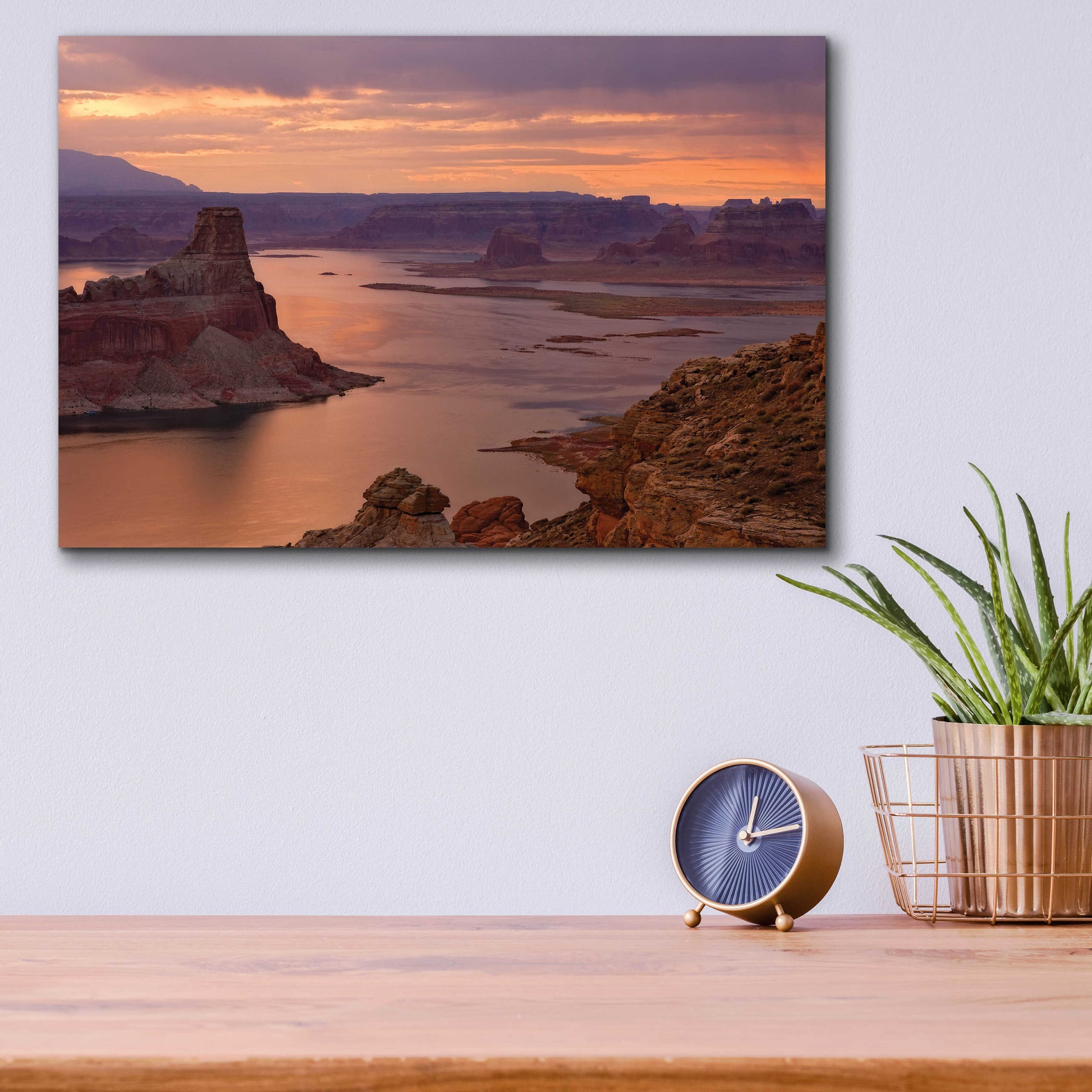 Epic Art 'Alstrom Point Sunrise' by Mike Jones, Acrylic Glass Wall Art,16x12