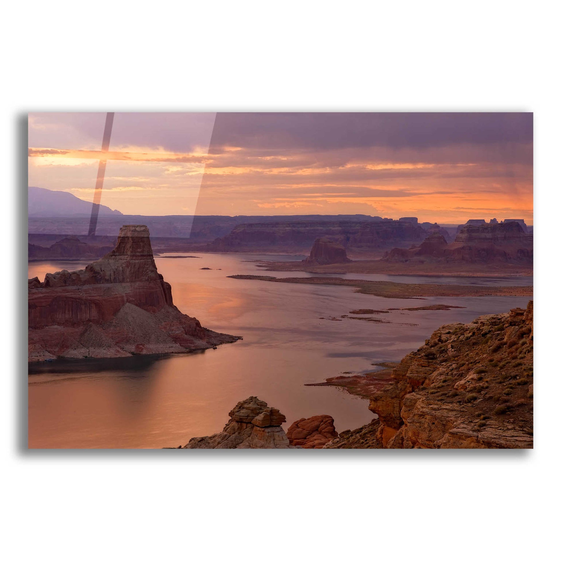 Epic Art 'Alstrom Point Sunrise' by Mike Jones, Acrylic Glass Wall Art,16x12