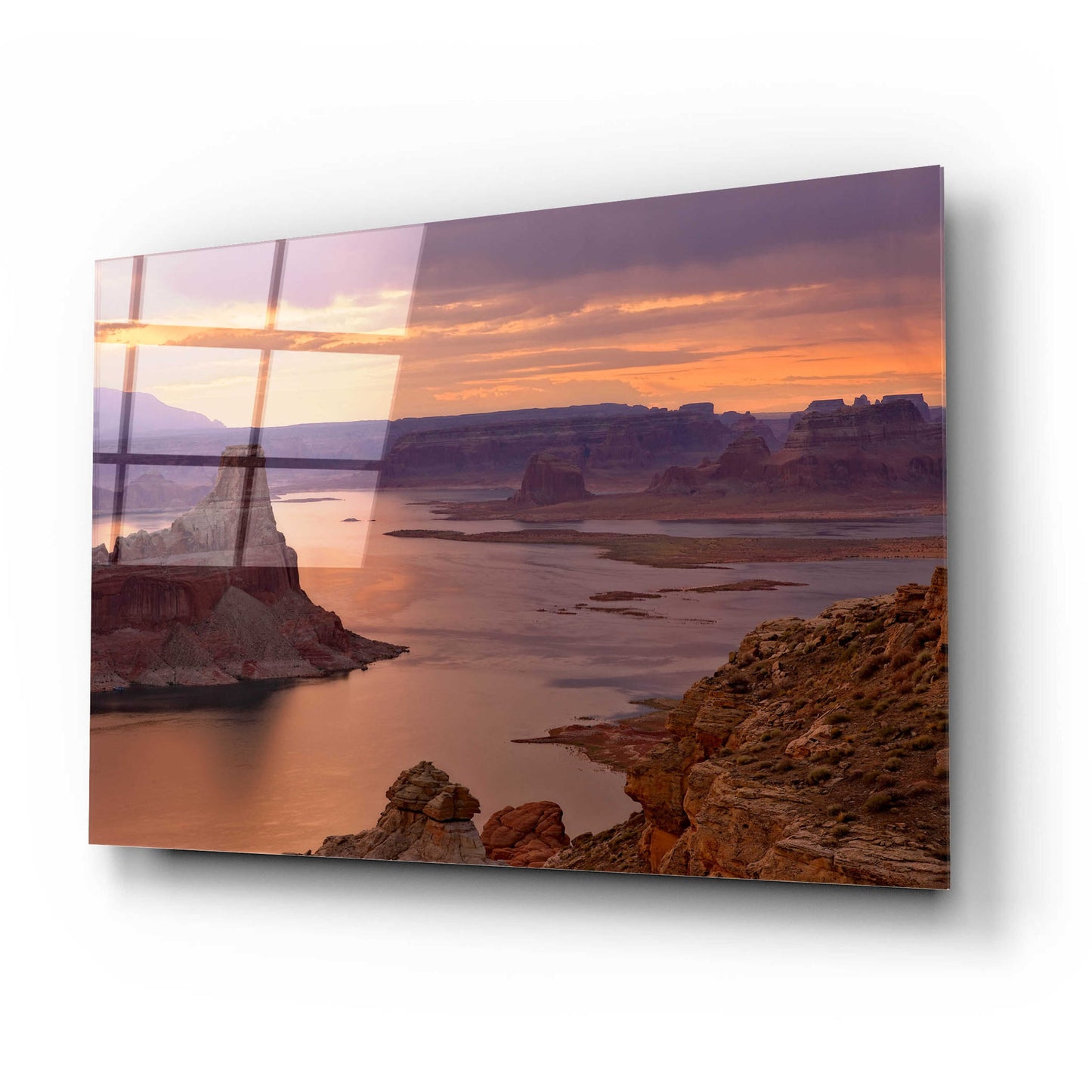 Epic Art 'Alstrom Point Sunrise' by Mike Jones, Acrylic Glass Wall Art,24x16