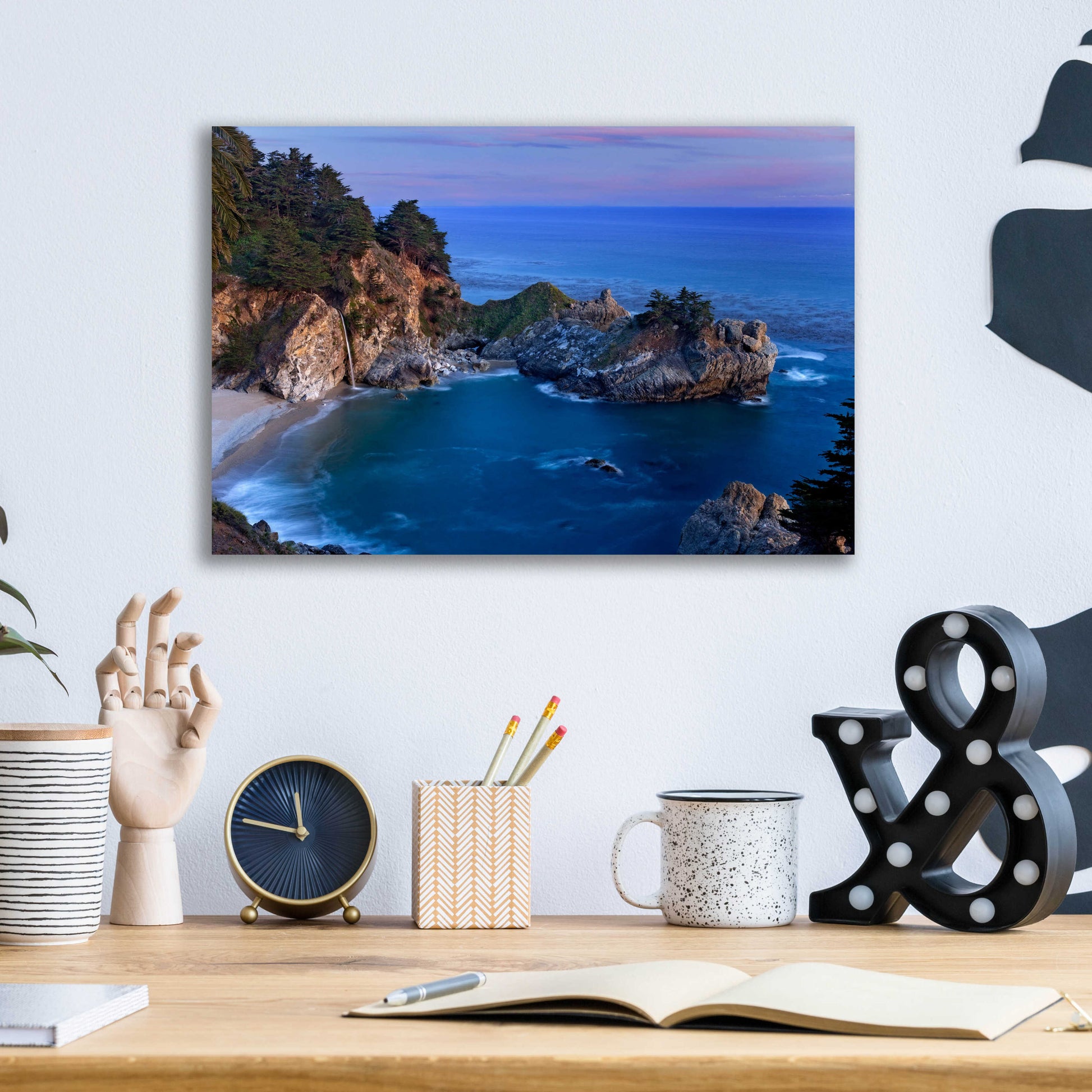 Epic Art 'Big Sur McWay Falls' by Mike Jones, Acrylic Glass Wall Art,16x12