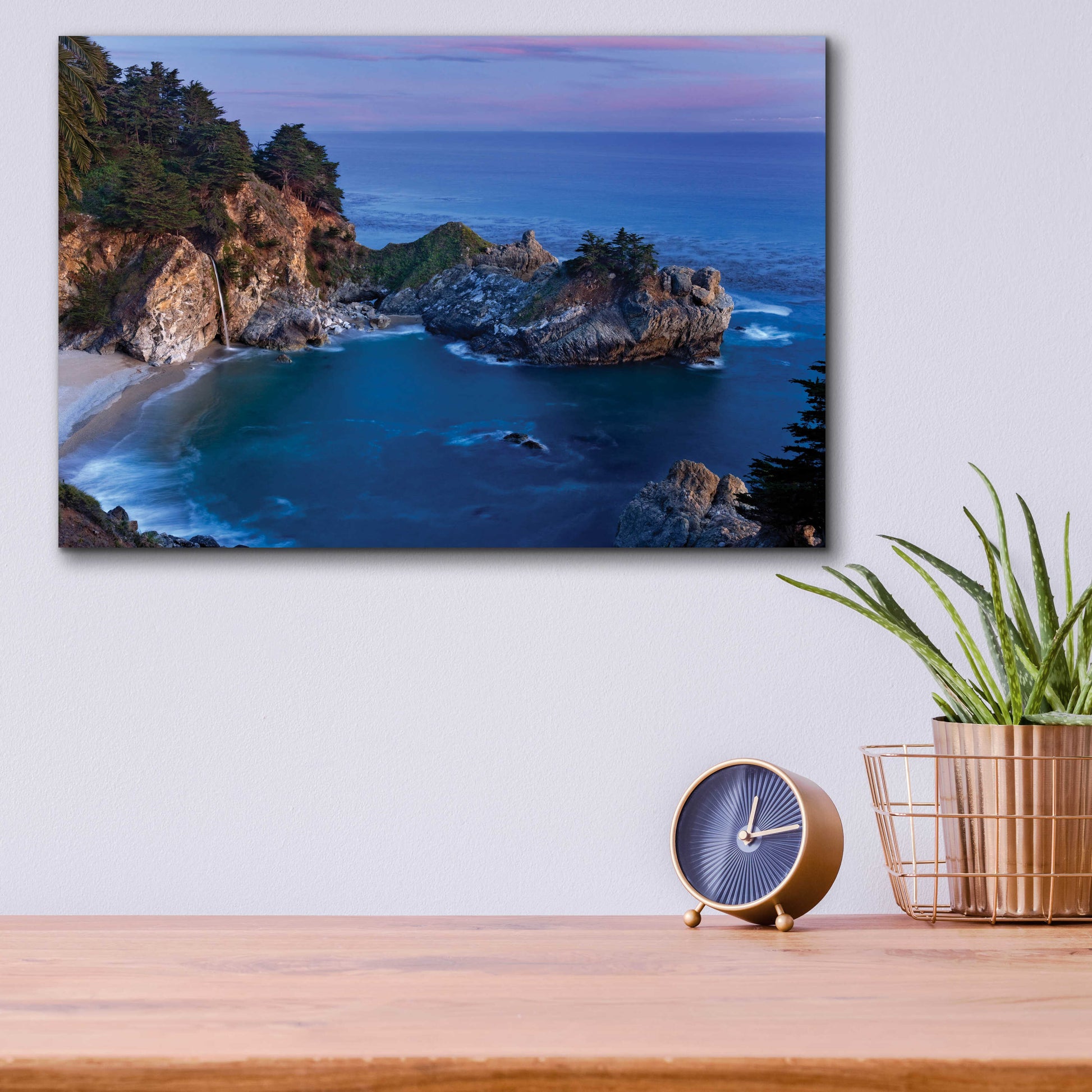 Epic Art 'Big Sur McWay Falls' by Mike Jones, Acrylic Glass Wall Art,16x12