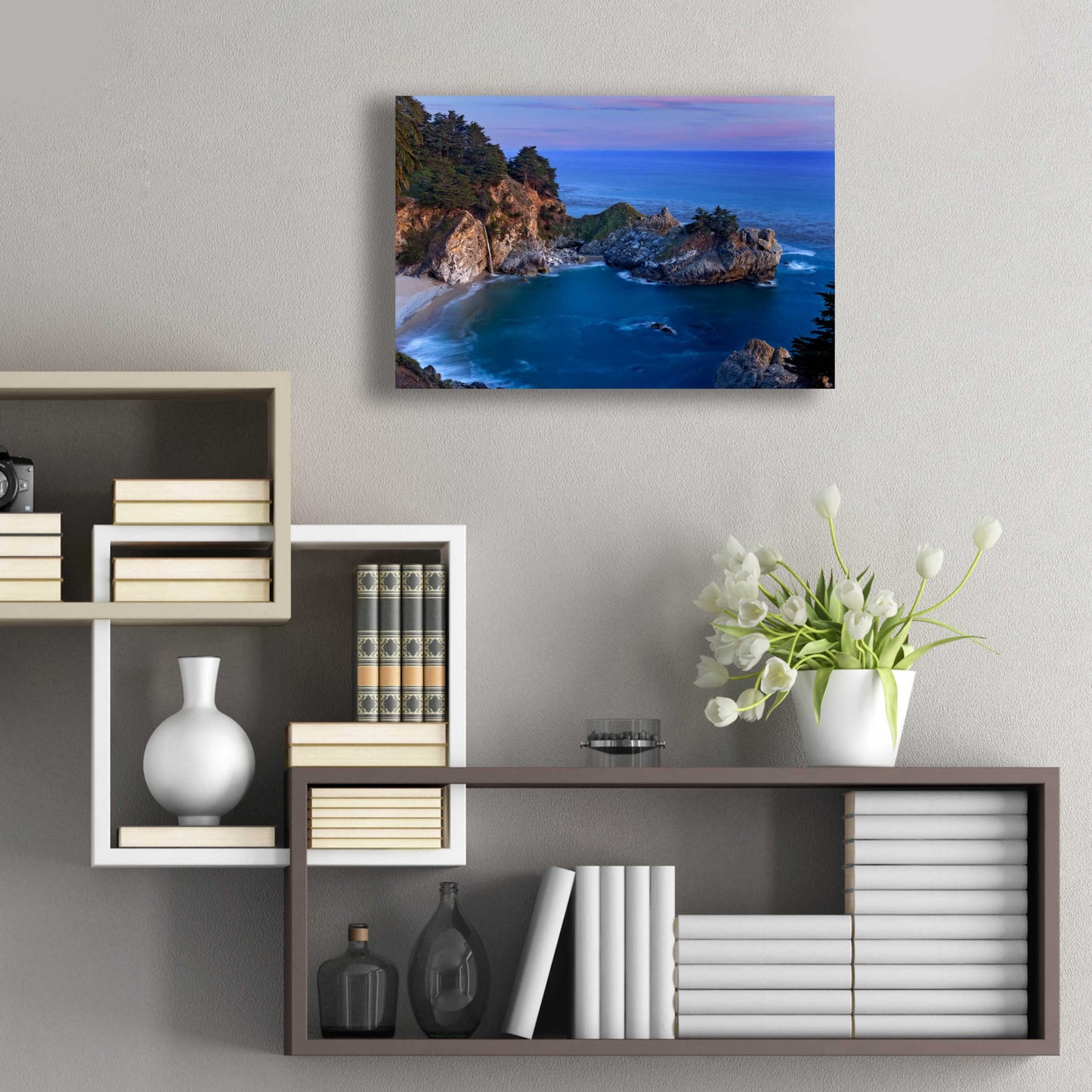 Epic Art 'Big Sur McWay Falls' by Mike Jones, Acrylic Glass Wall Art,24x16