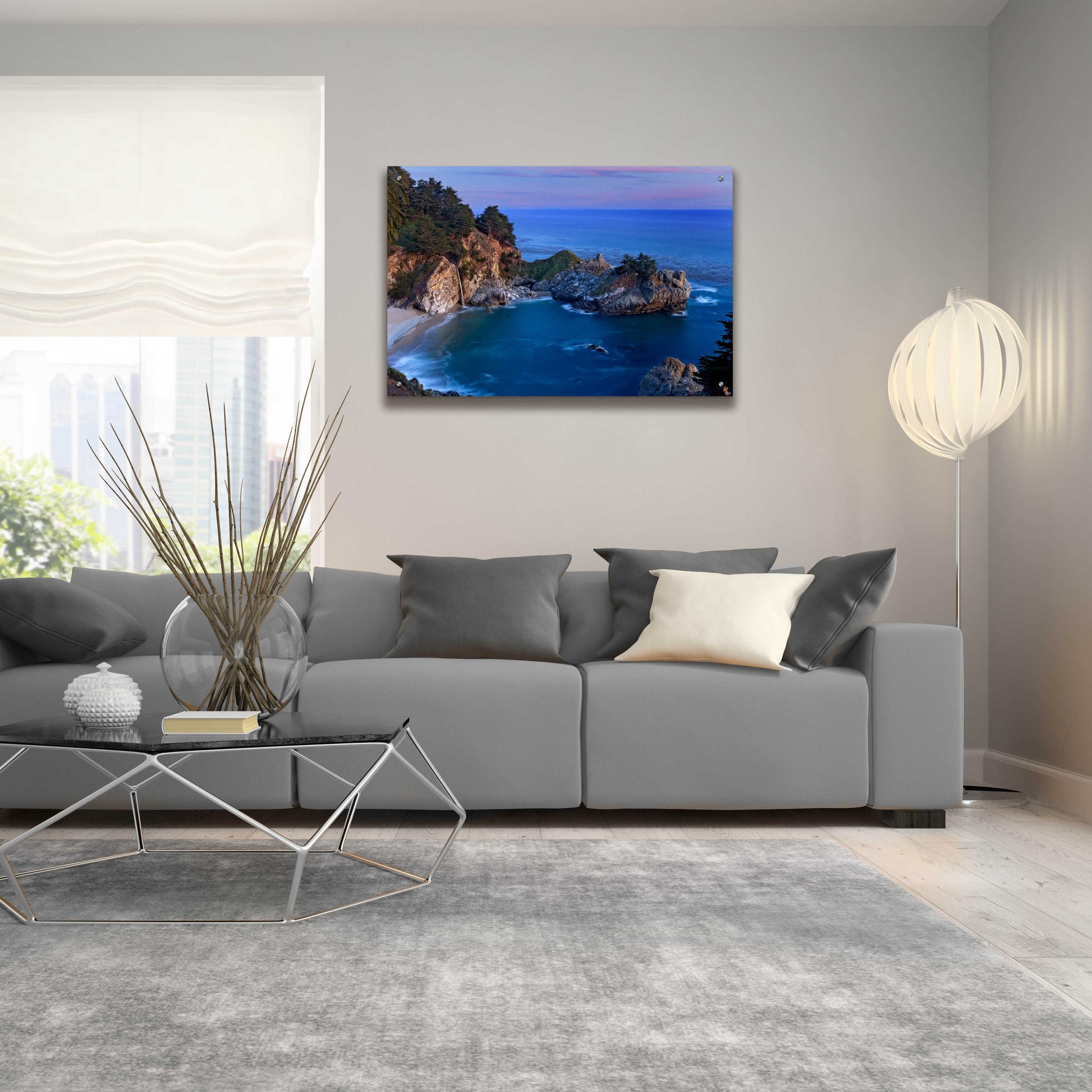 Epic Art 'Big Sur McWay Falls' by Mike Jones, Acrylic Glass Wall Art,36x24