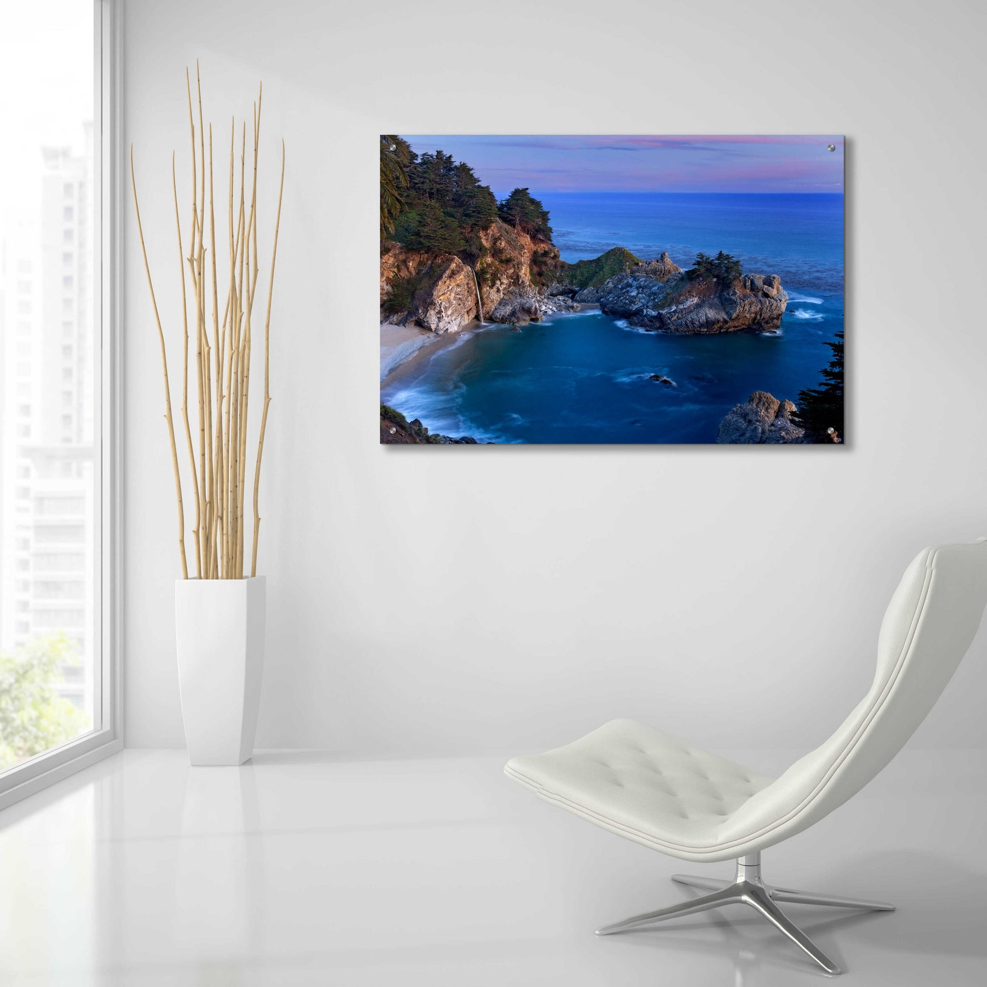 Epic Art 'Big Sur McWay Falls' by Mike Jones, Acrylic Glass Wall Art,36x24