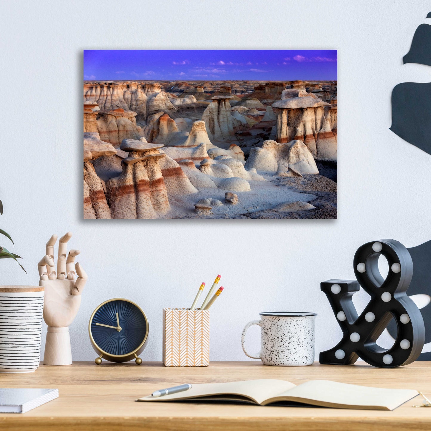 Epic Art 'Bisti Badlands' by Mike Jones, Acrylic Glass Wall Art,16x12