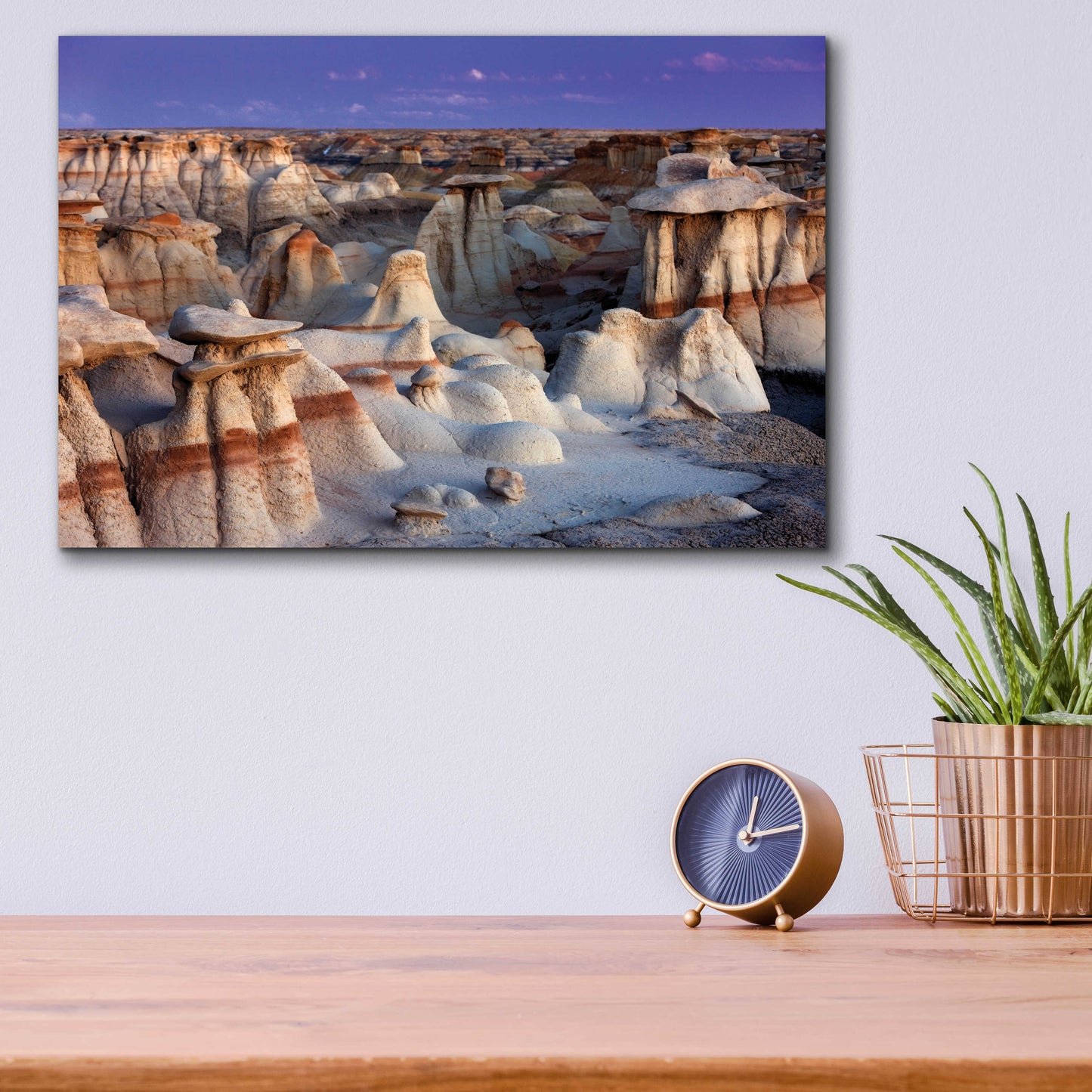 Epic Art 'Bisti Badlands' by Mike Jones, Acrylic Glass Wall Art,16x12