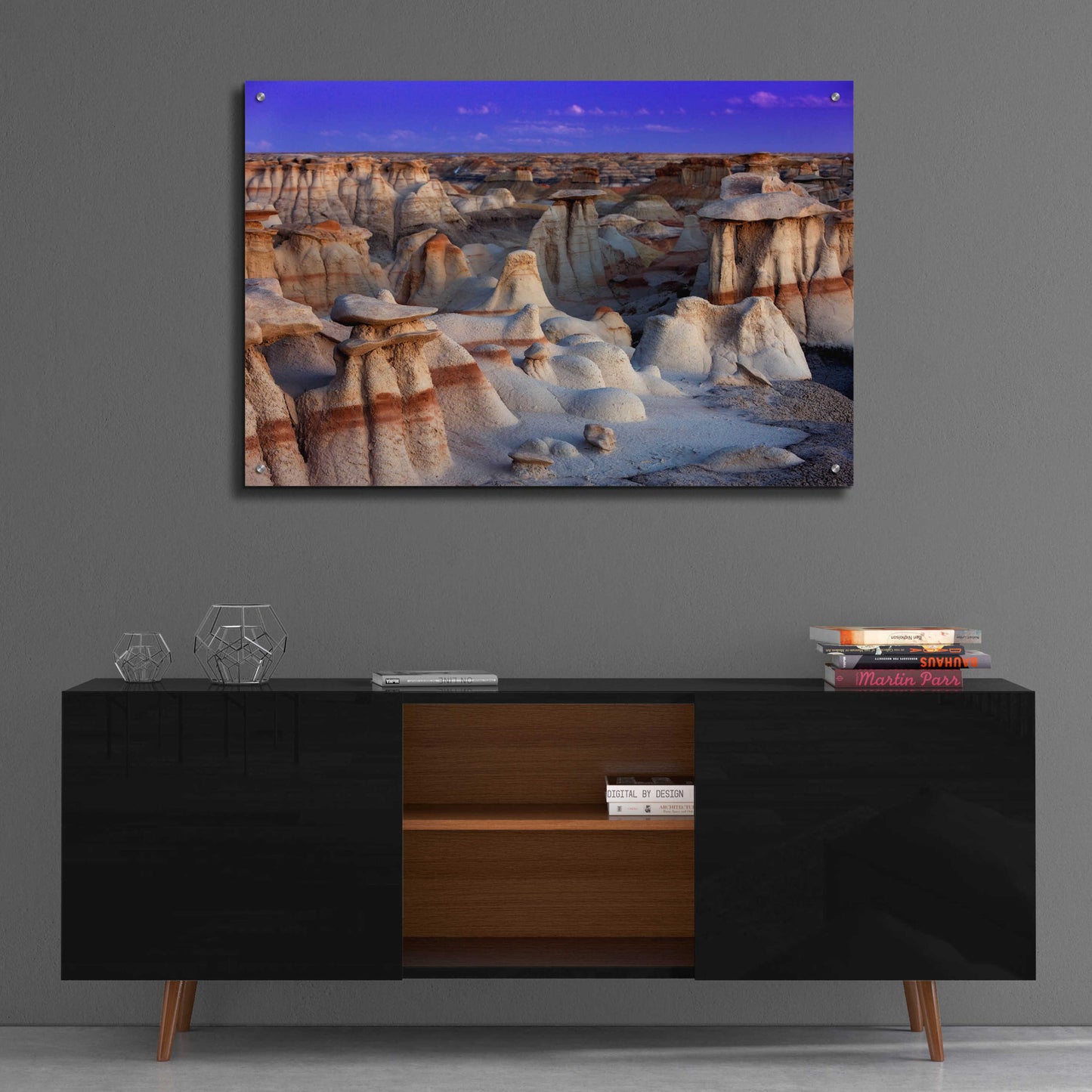 Epic Art 'Bisti Badlands' by Mike Jones, Acrylic Glass Wall Art,36x24