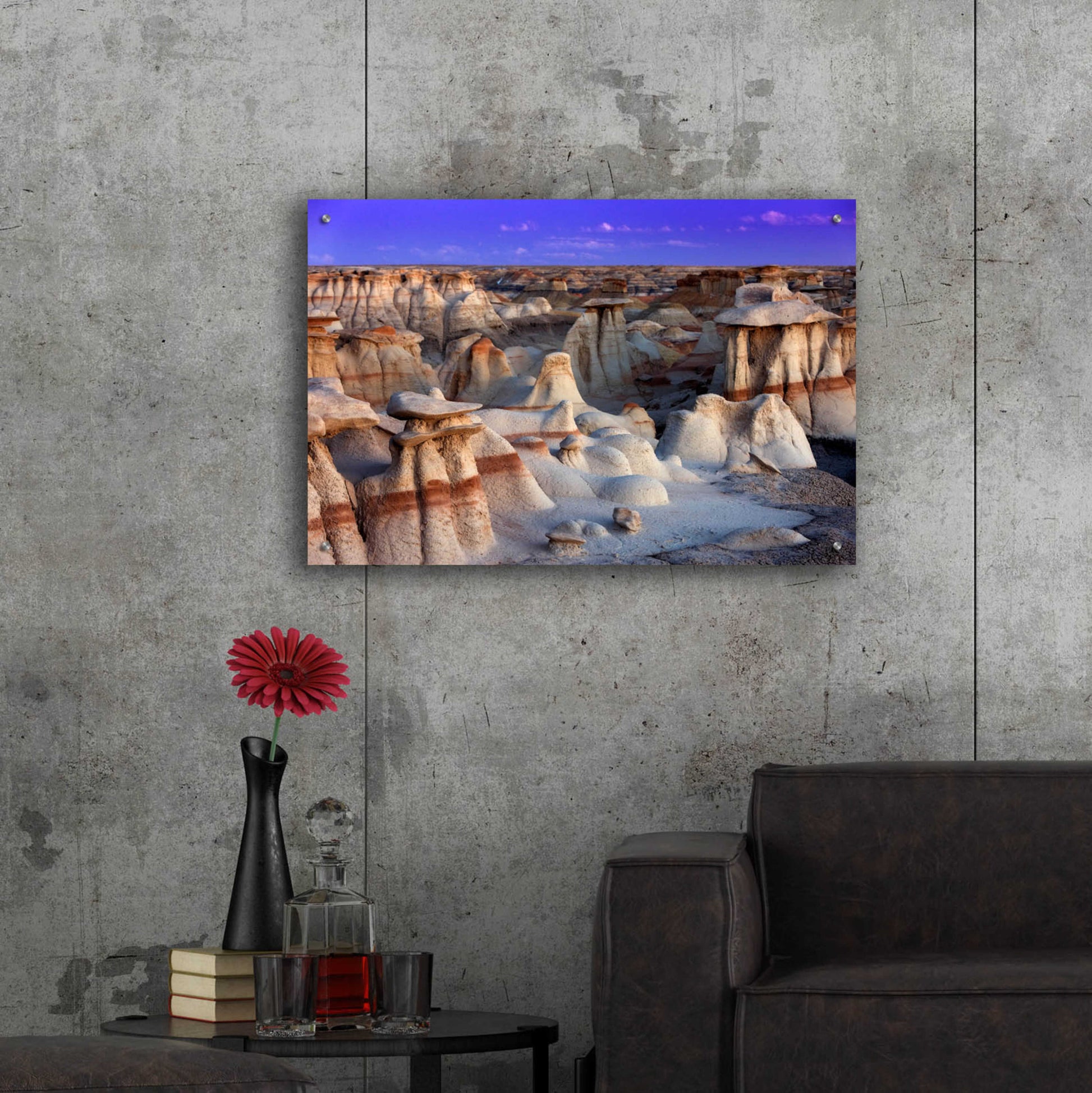 Epic Art 'Bisti Badlands' by Mike Jones, Acrylic Glass Wall Art,36x24