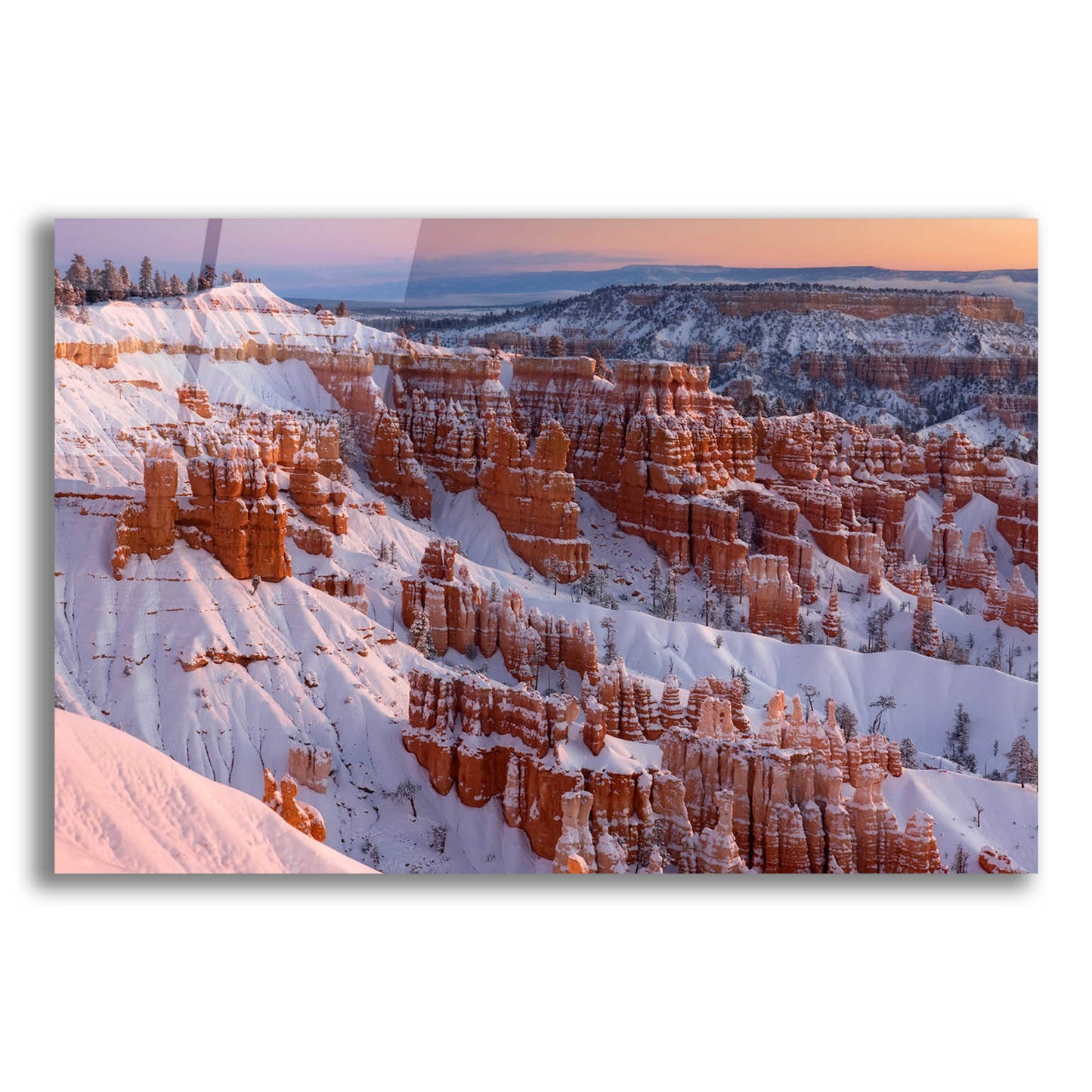 Epic Art 'Bryce Sunrise At Sunriset' by Mike Jones, Acrylic Glass Wall Art,16x12