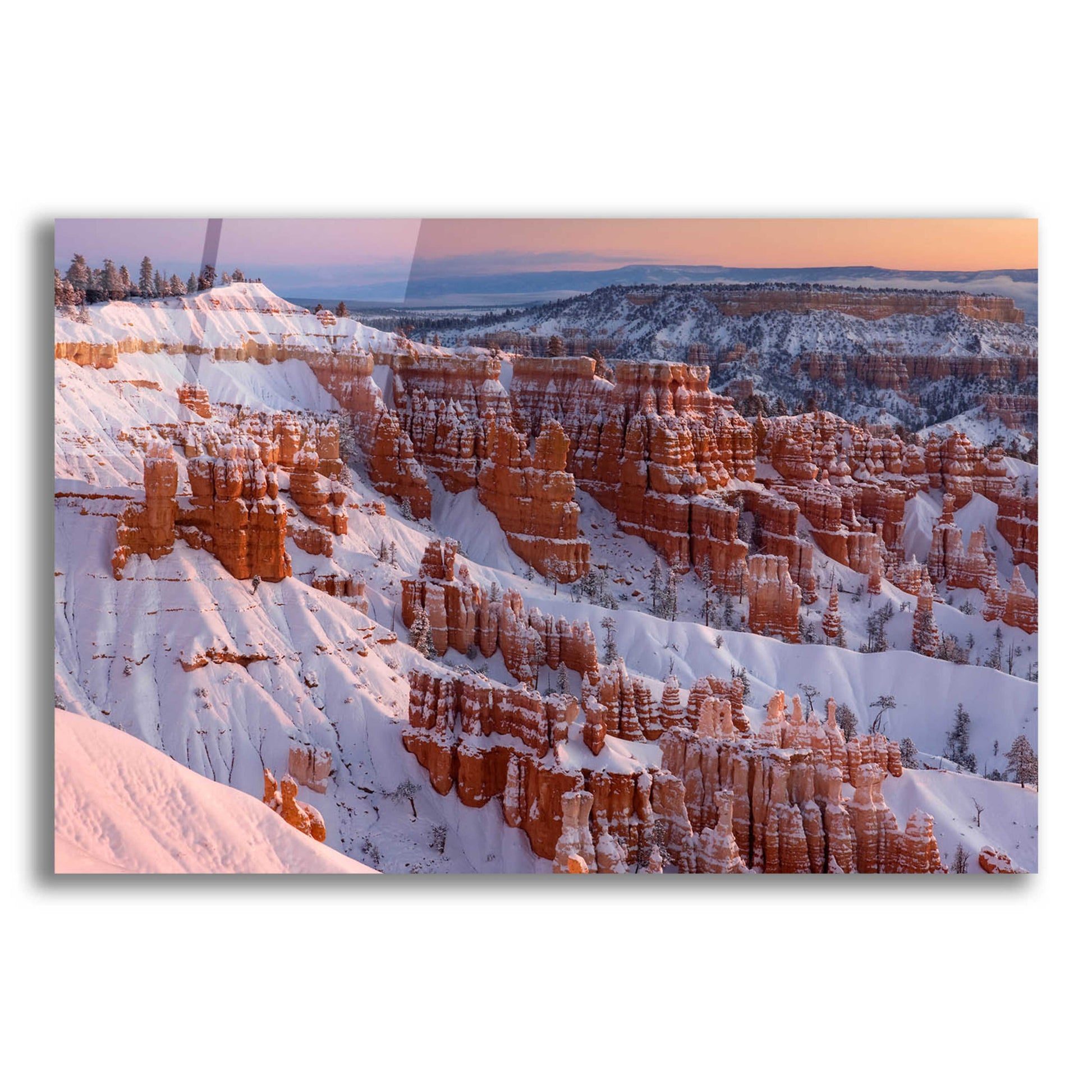 Epic Art 'Bryce Sunrise At Sunriset' by Mike Jones, Acrylic Glass Wall Art,24x16