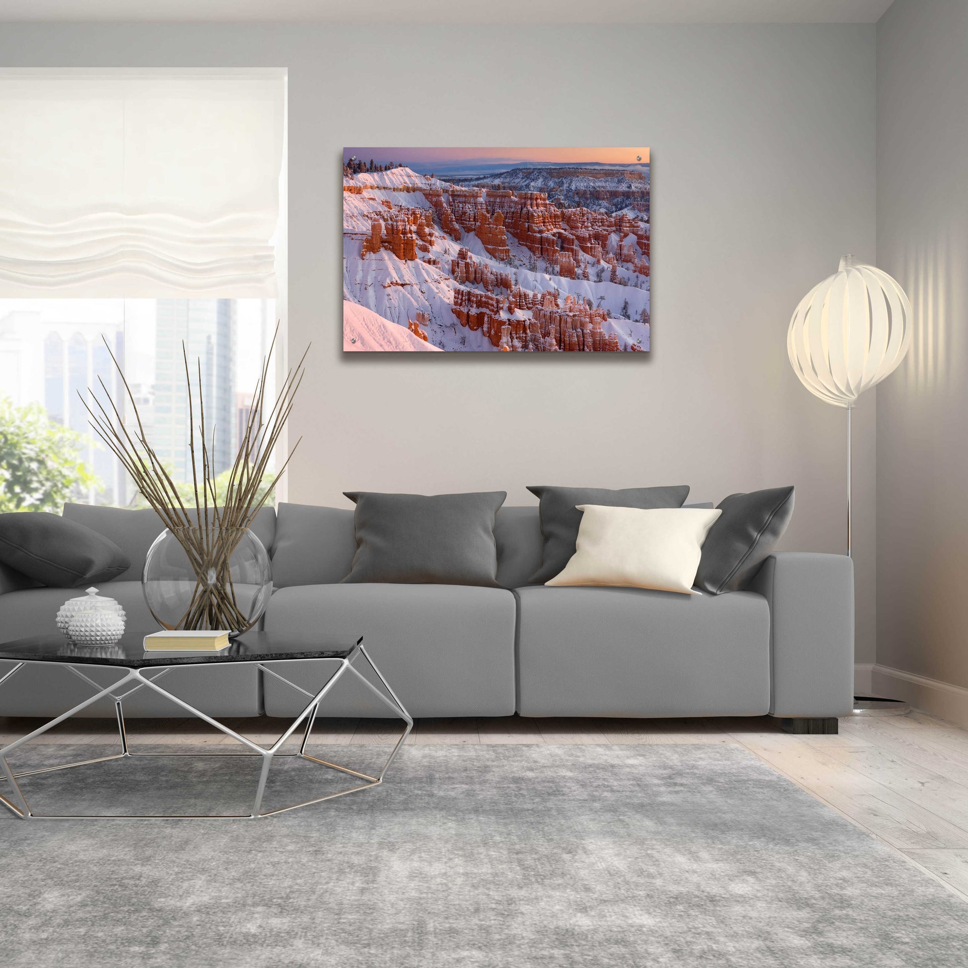 Epic Art 'Bryce Sunrise At Sunriset' by Mike Jones, Acrylic Glass Wall Art,36x24