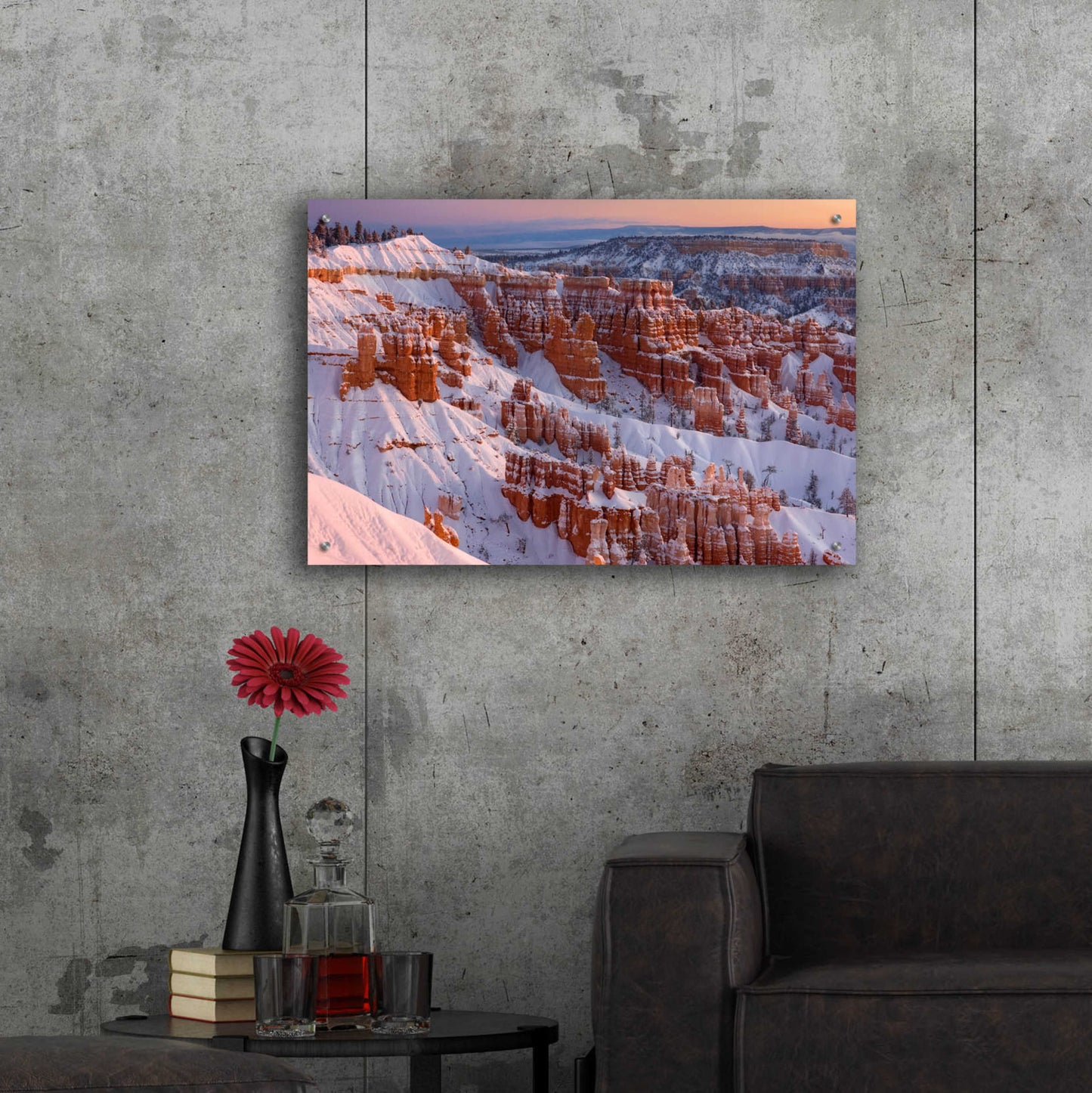 Epic Art 'Bryce Sunrise At Sunriset' by Mike Jones, Acrylic Glass Wall Art,36x24