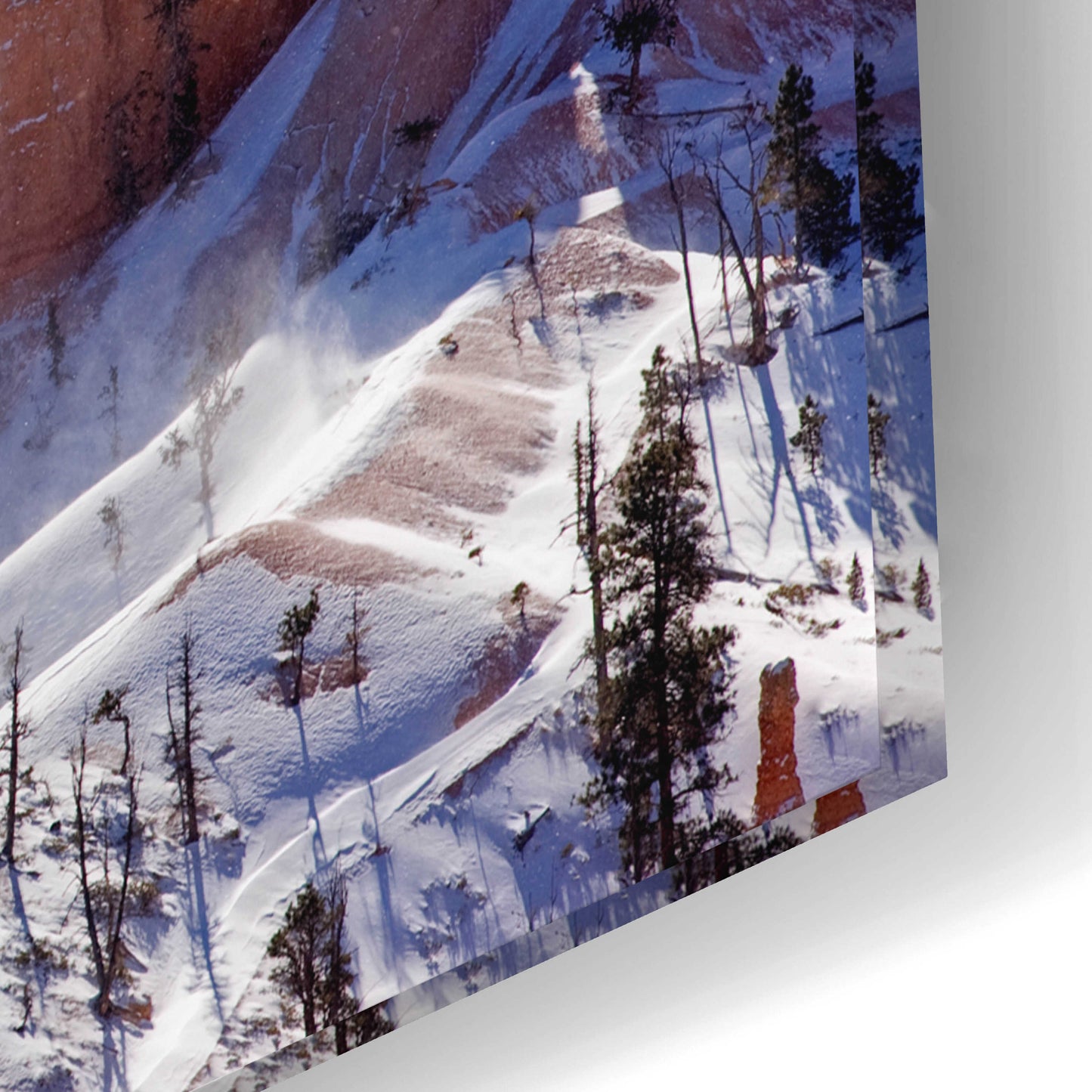 Epic Art 'Bryce Telephoto Snow' by Mike Jones, Acrylic Glass Wall Art,24x16